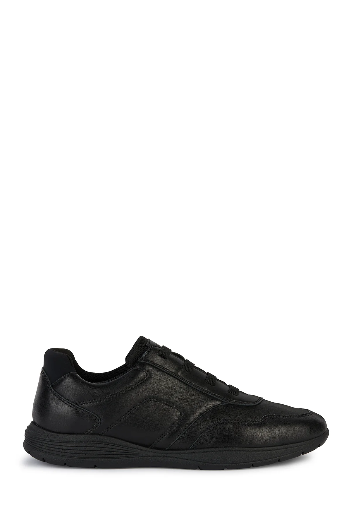 Geox Erkek Siyah Spherica Ec2 Bağcıklı Deri Sneaker