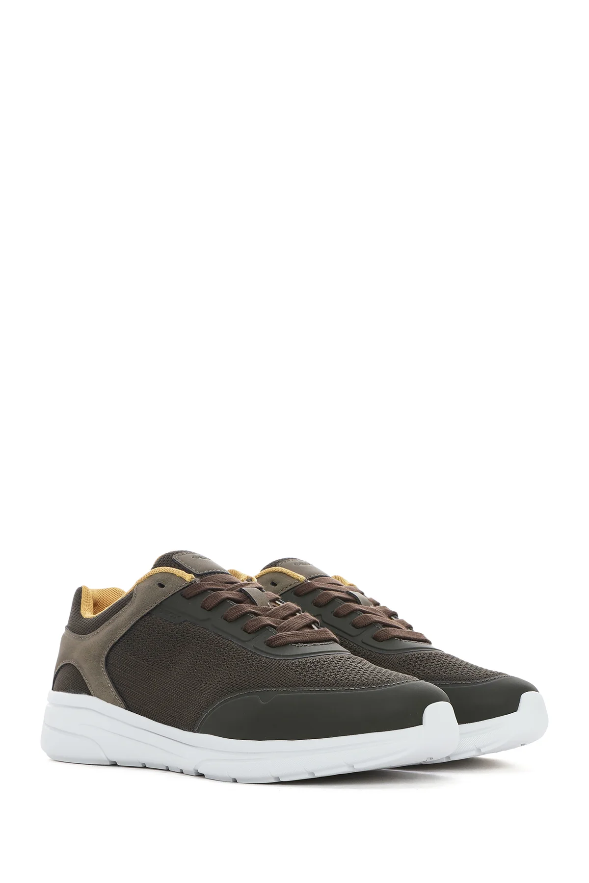 Geox Erkek Yeşil U Klaıver Bağcıklı Kumaş Sneaker - Image 3