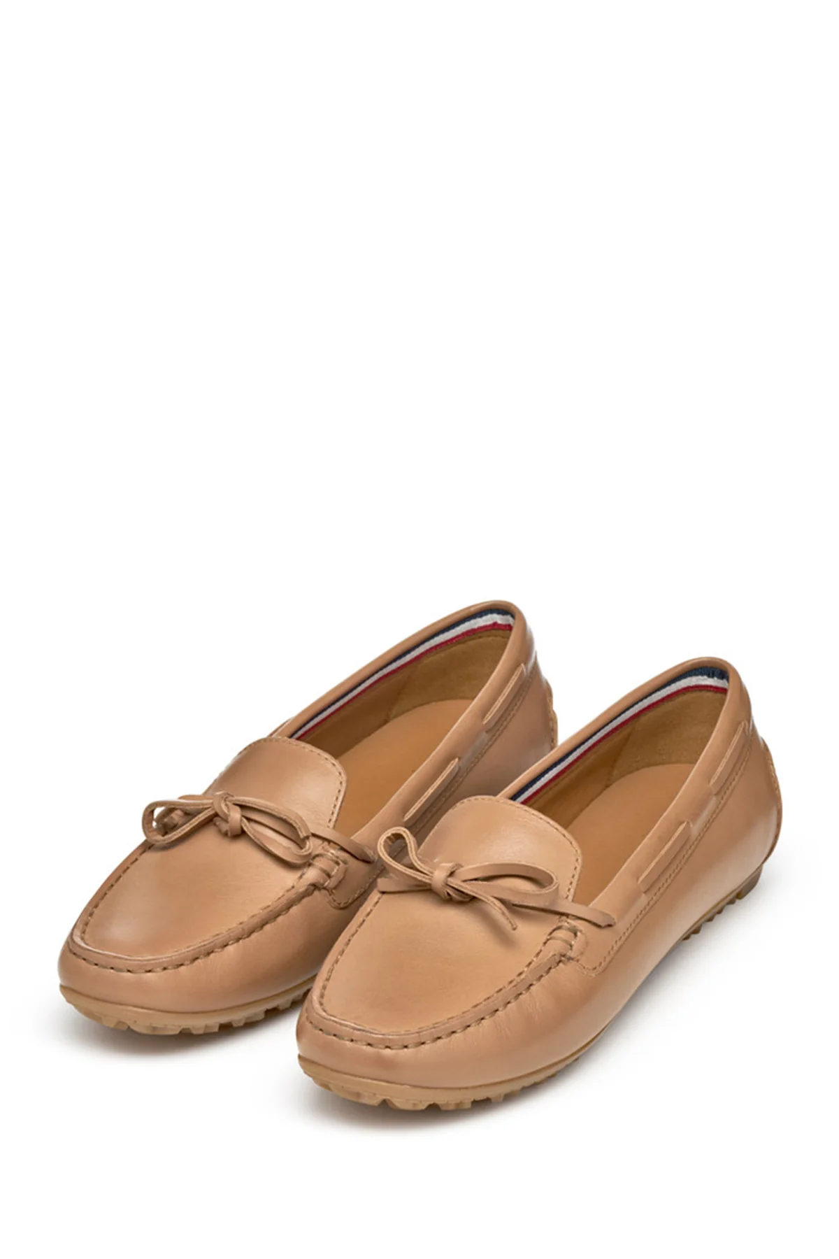 Geox Kadın Bej Deri Loafer - Image 3