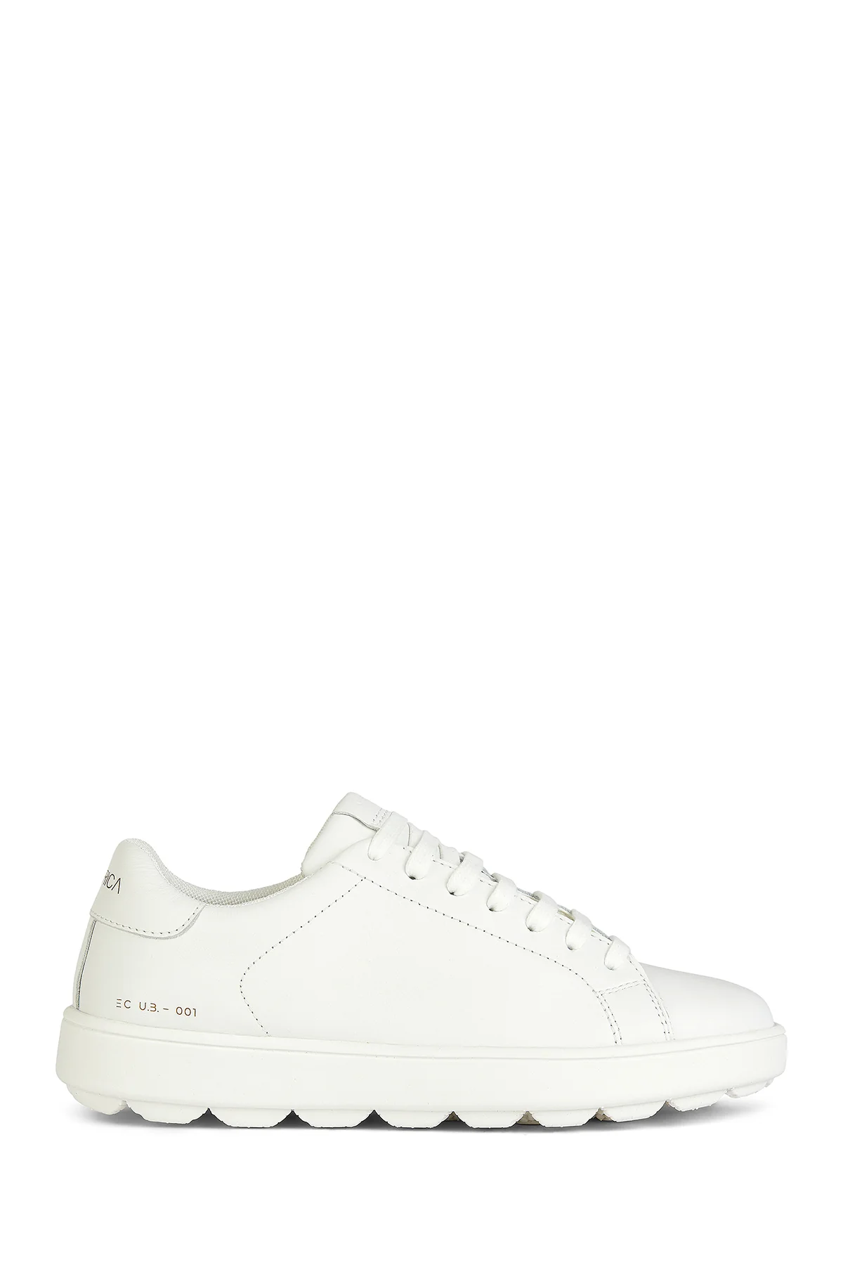 Geox Kadın Beyaz Bağcıklı  Spherica Ecub Deri Sneaker