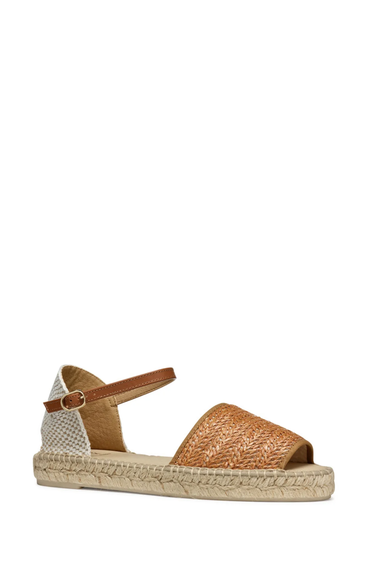 Geox Kadın Camel D Lampedusa Örgülü Deri Espadril - Image 2