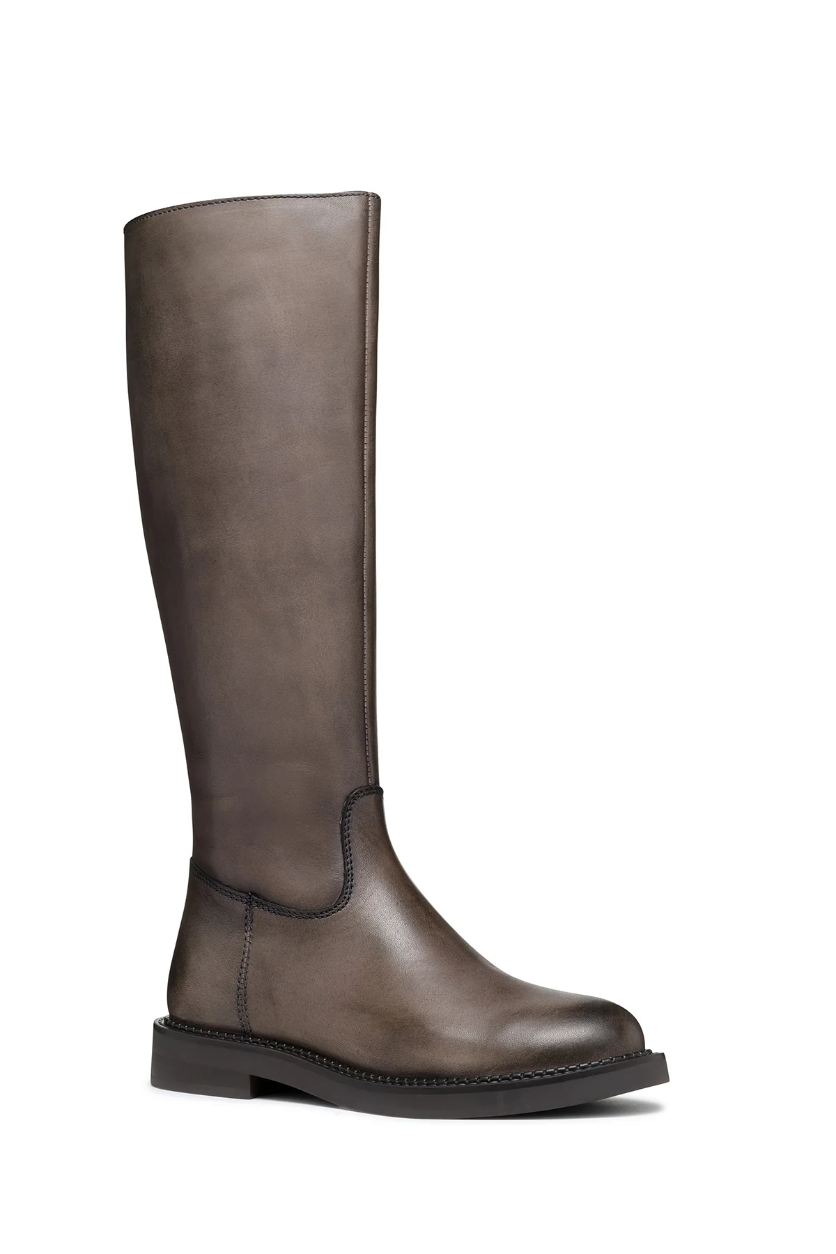 Geox Kadın Kahverengi Serilda Fermuarlı Deri Çizme - Image 3