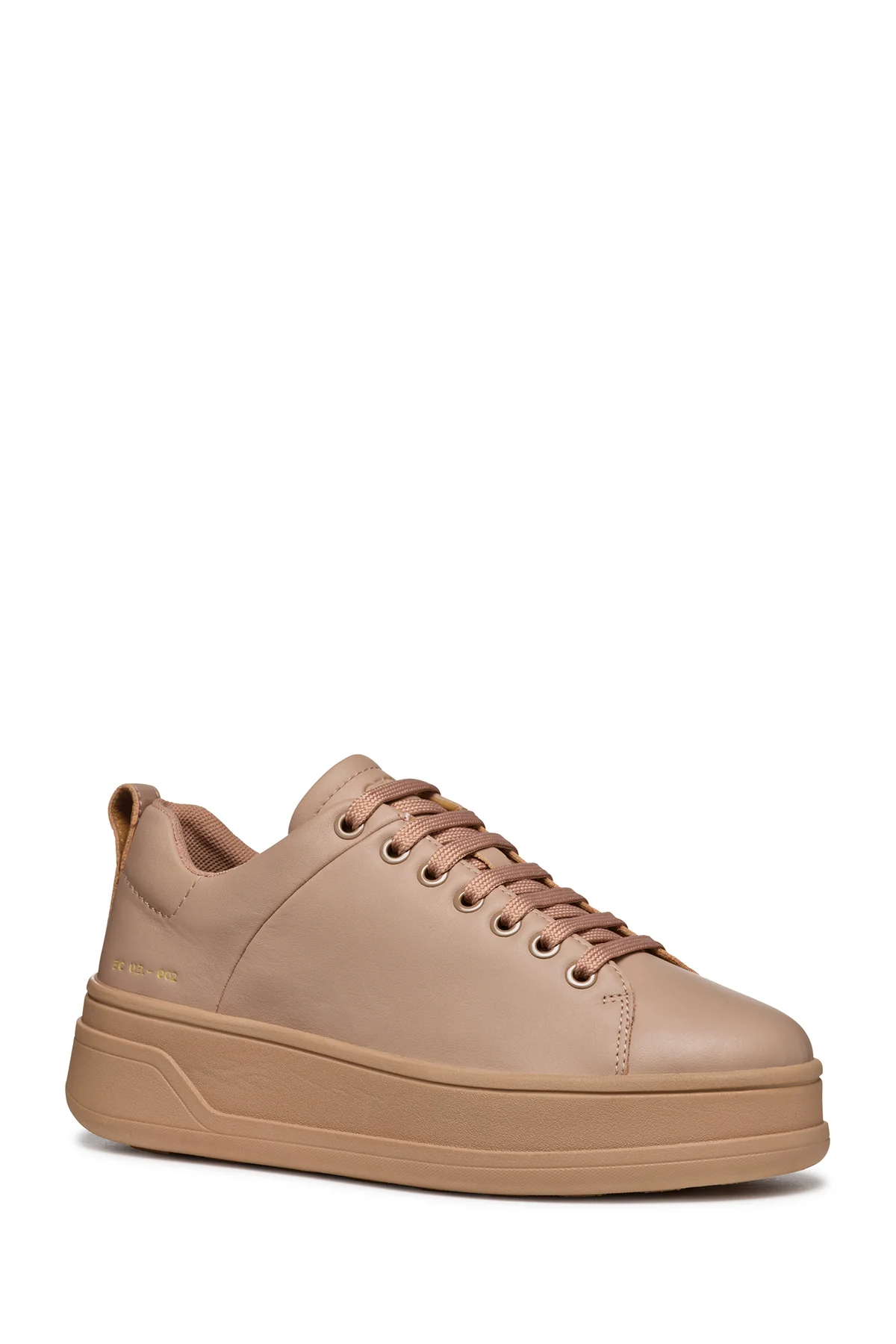 Geox Kadın Krem Spherica Ecub-2 Bağcıklı Deri Sneaker - Image 3
