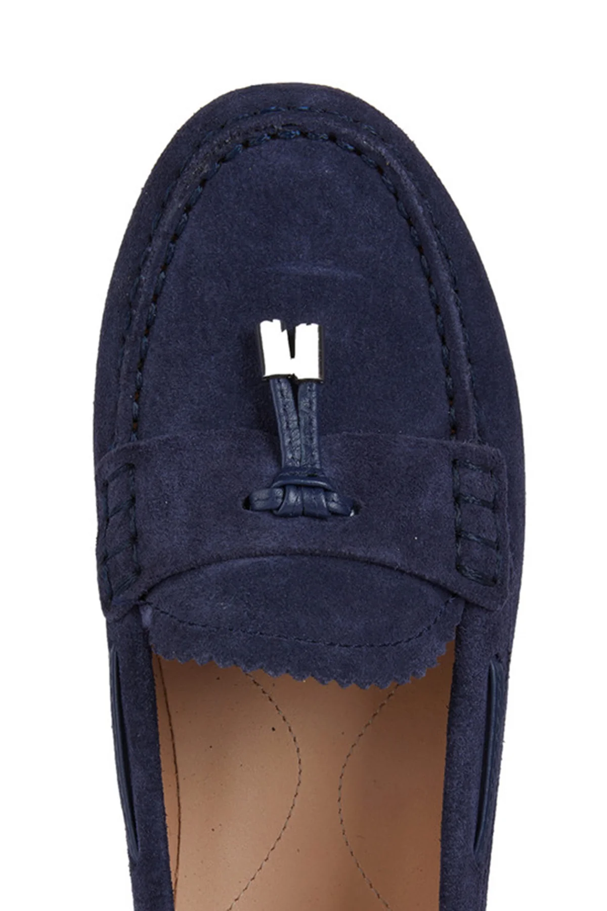 Geox Kadın Lacivert D Vega Moc Püsküllü Süet Deri Loafer - Image 8