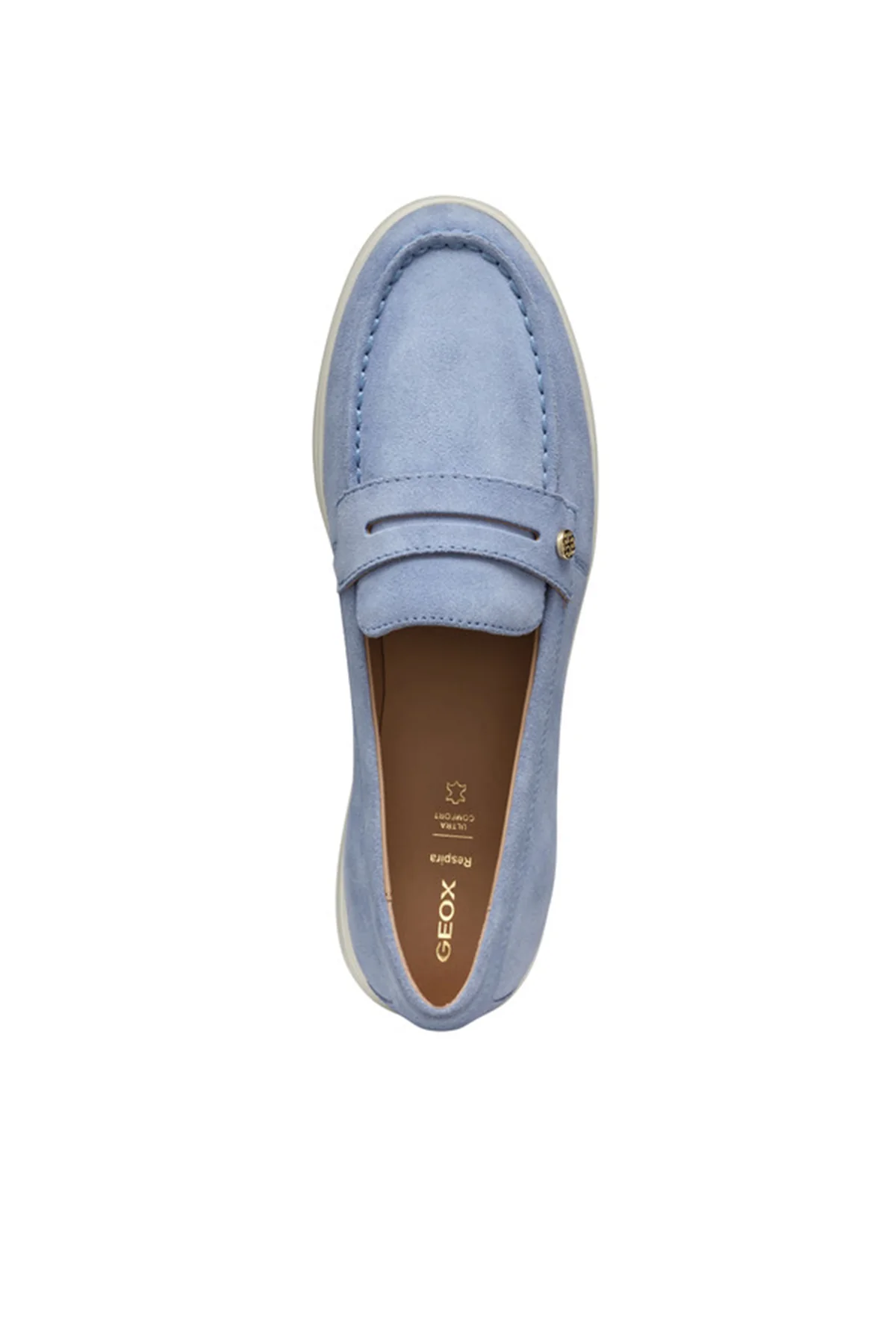Geox Kadın Mavi Xand 3 Süet Deri Maskülen Loafer - Image 5