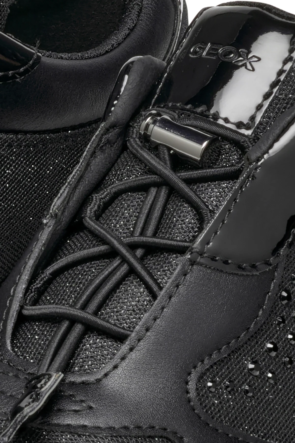 Geox Kadın Siyah Alleniee B Taş Detaylı Sneaker - Image 11