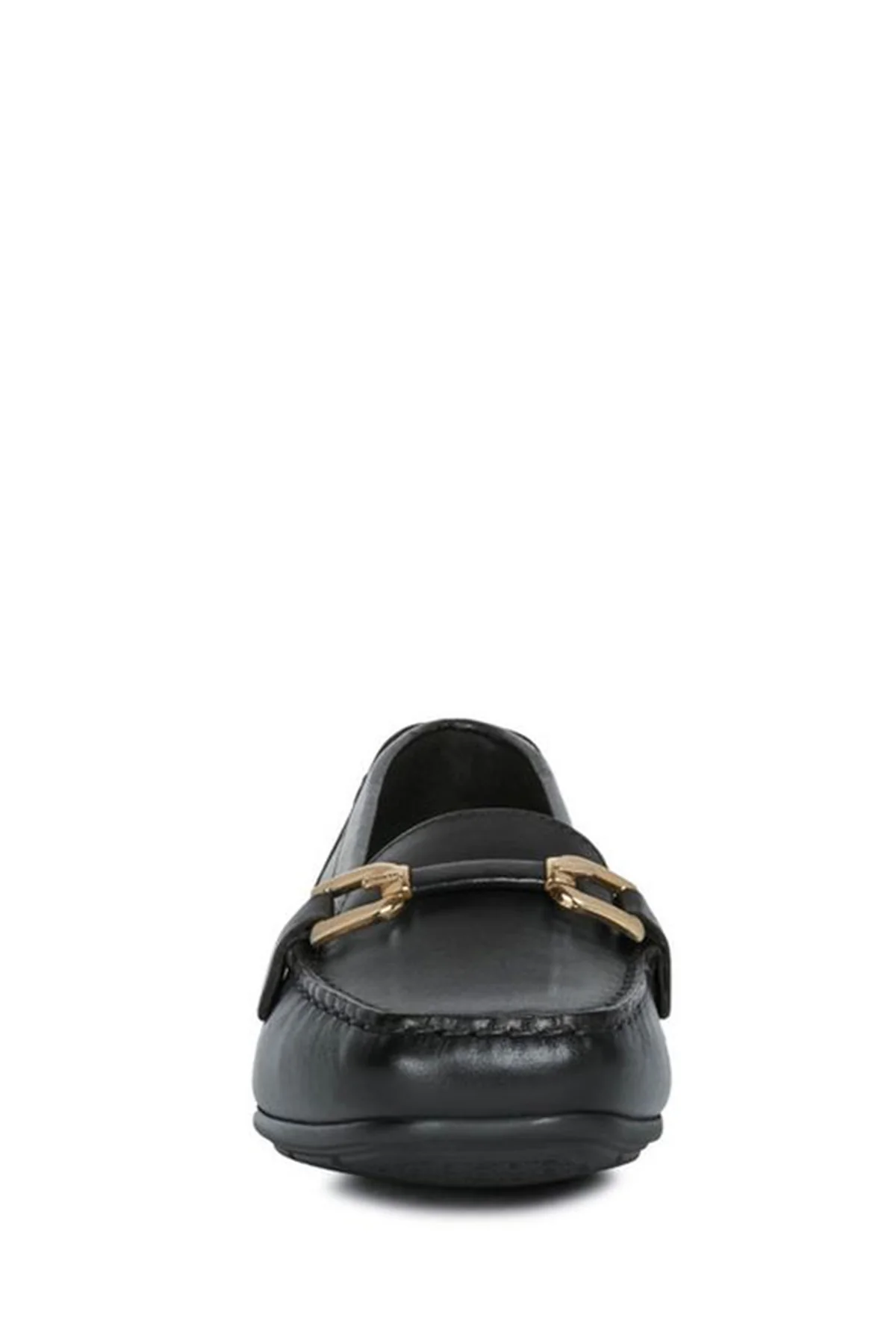 Geox Kadın Siyah Annytah Moc Deri Casual Loafer - Image 2