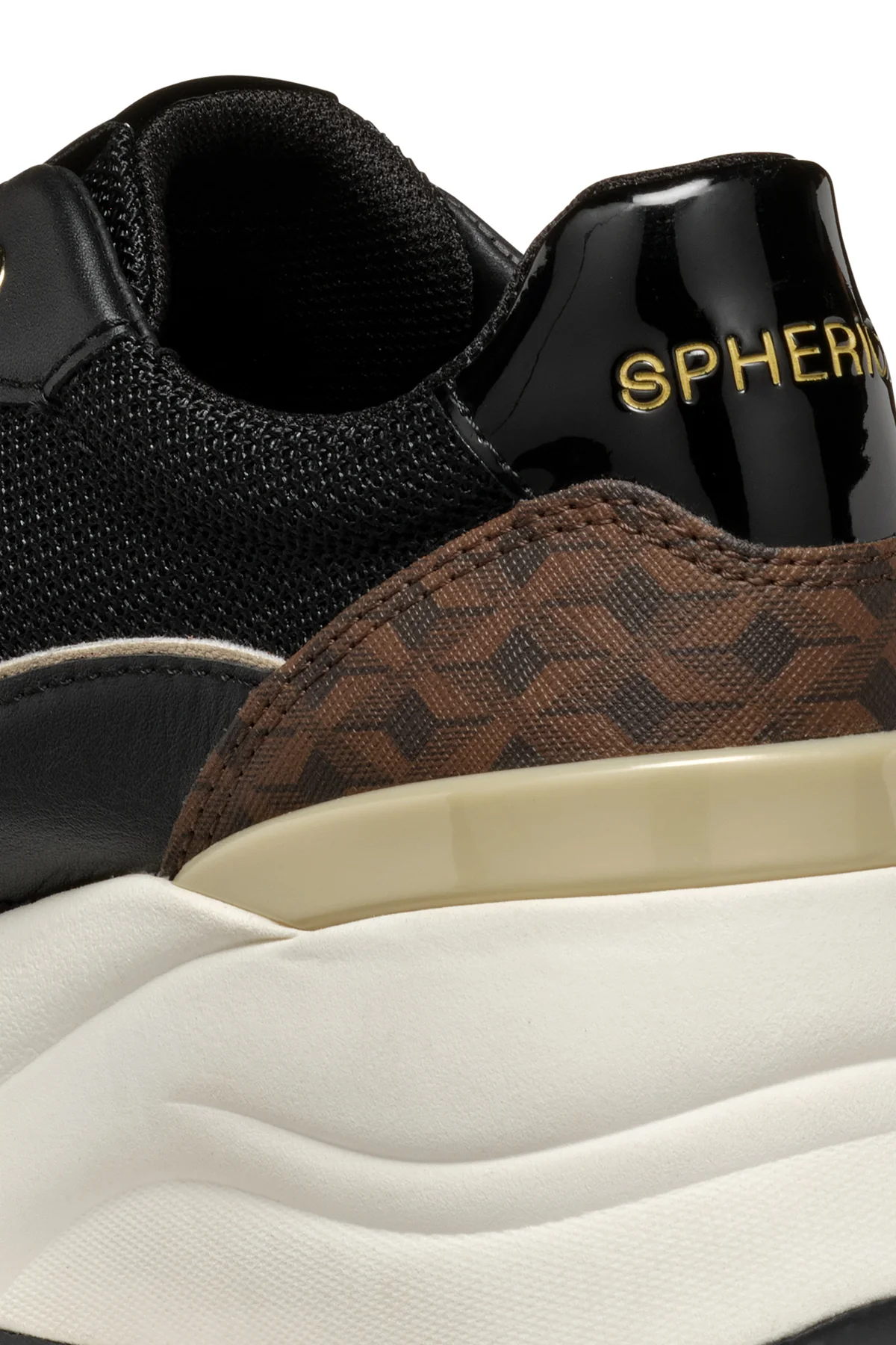 Geox Kadın Siyah D Spherica Bağcıklı Deri Sneaker - Image 8