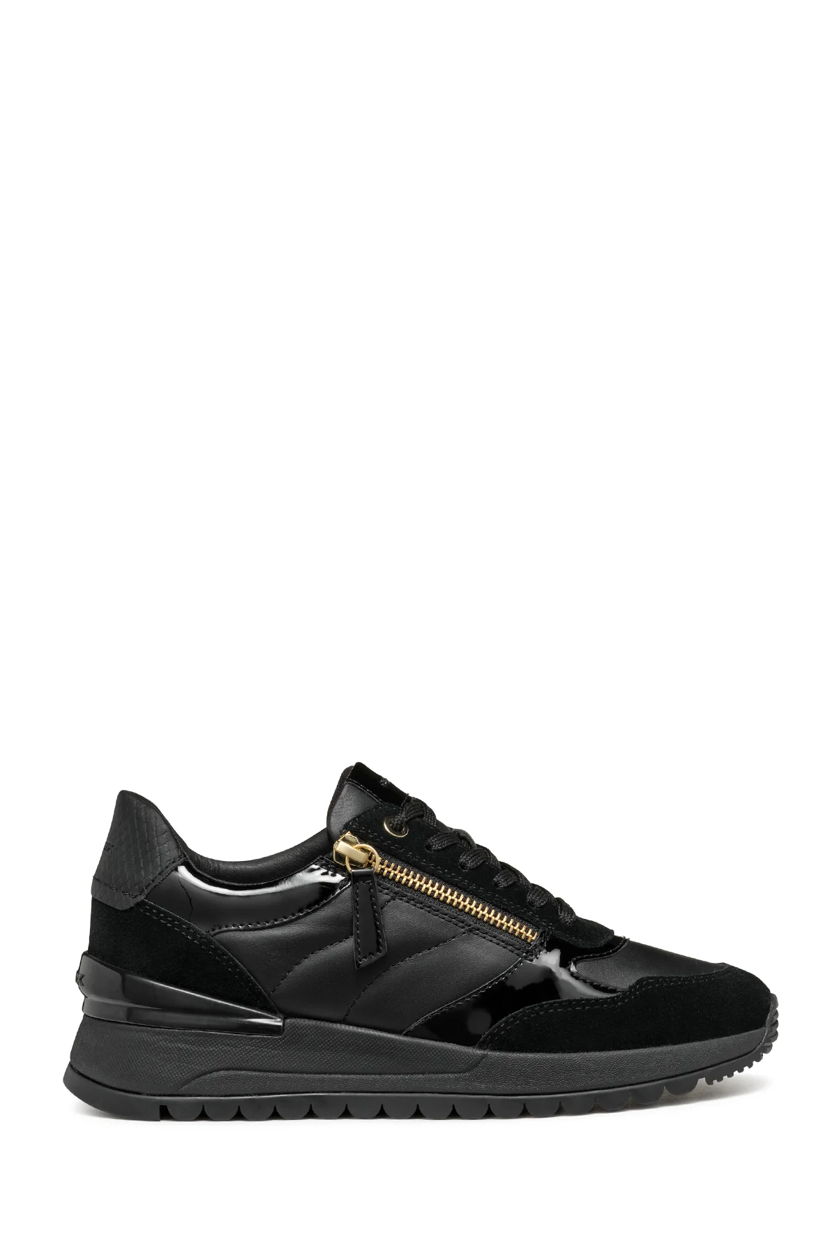Geox Kadın Siyah Desya Bağcıklı Deri Sneaker