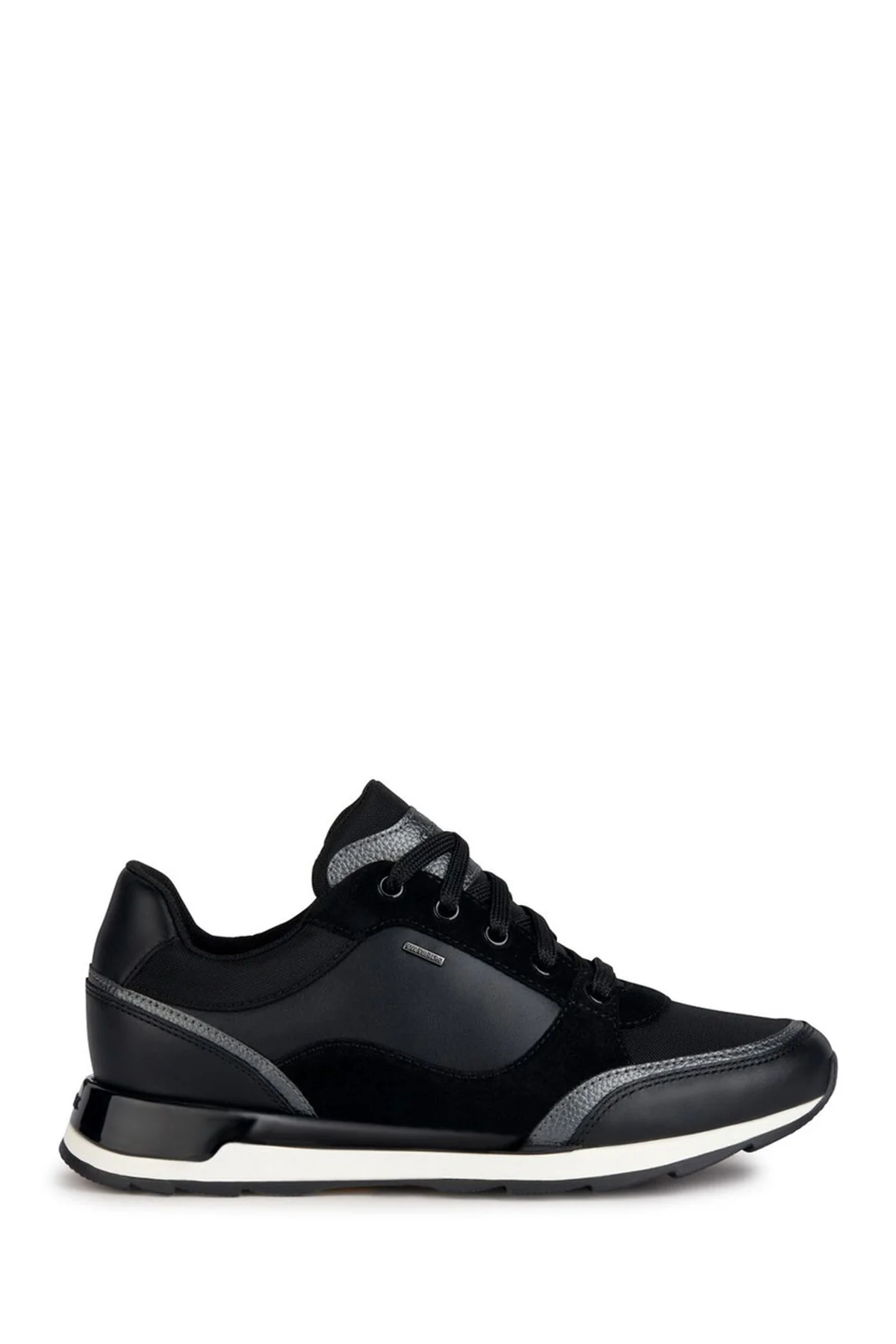 Geox Kadın Siyah New Aneko B Abx Bağcıklı Deri Spor Sneaker