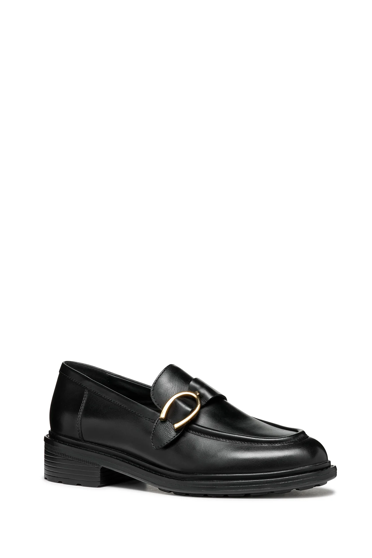 Geox Kadın Siyah Walk Pleasure Deri Maskülen Loafer - Image 3