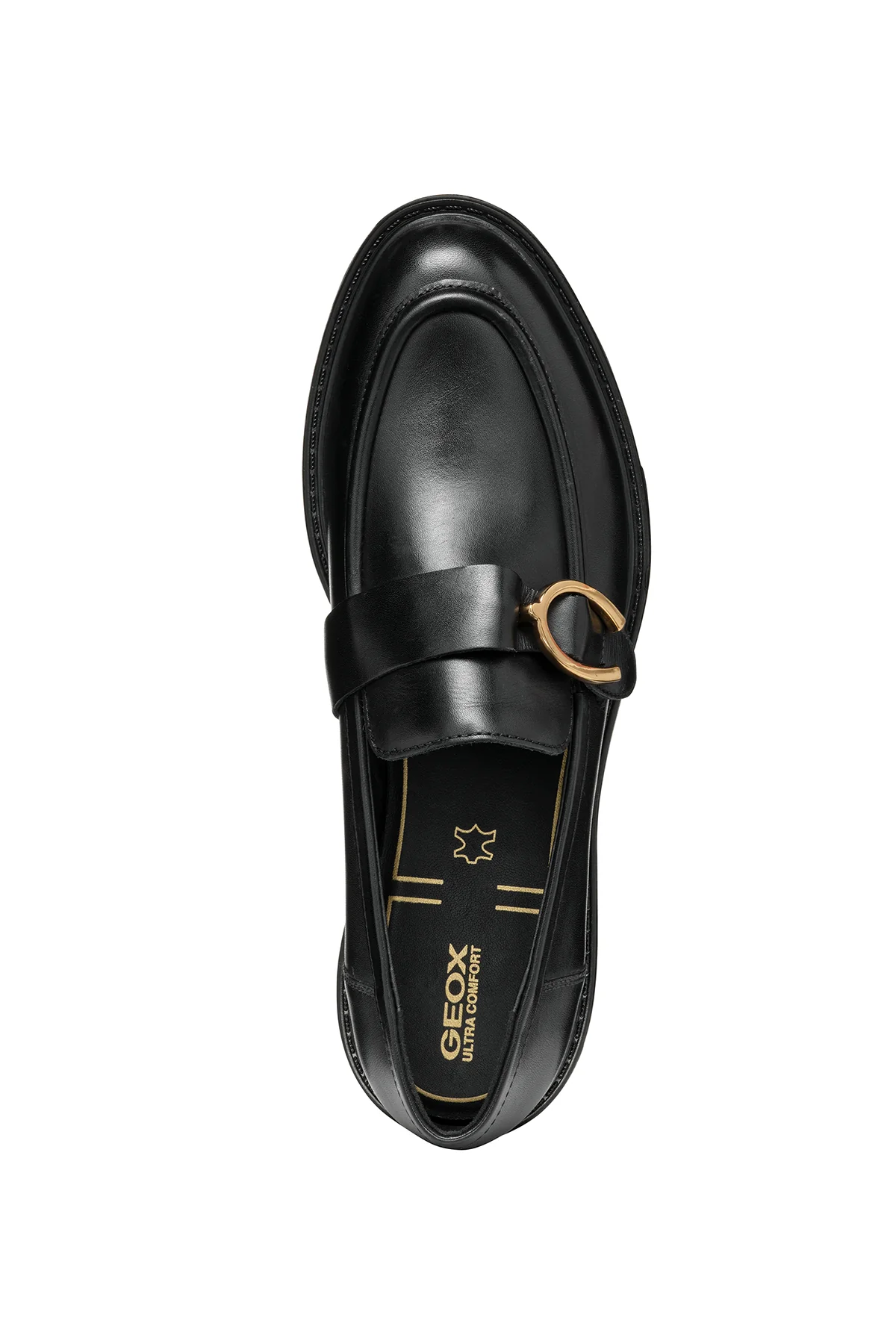 Geox Kadın Siyah Walk Pleasure Deri Maskülen Loafer - Image 5