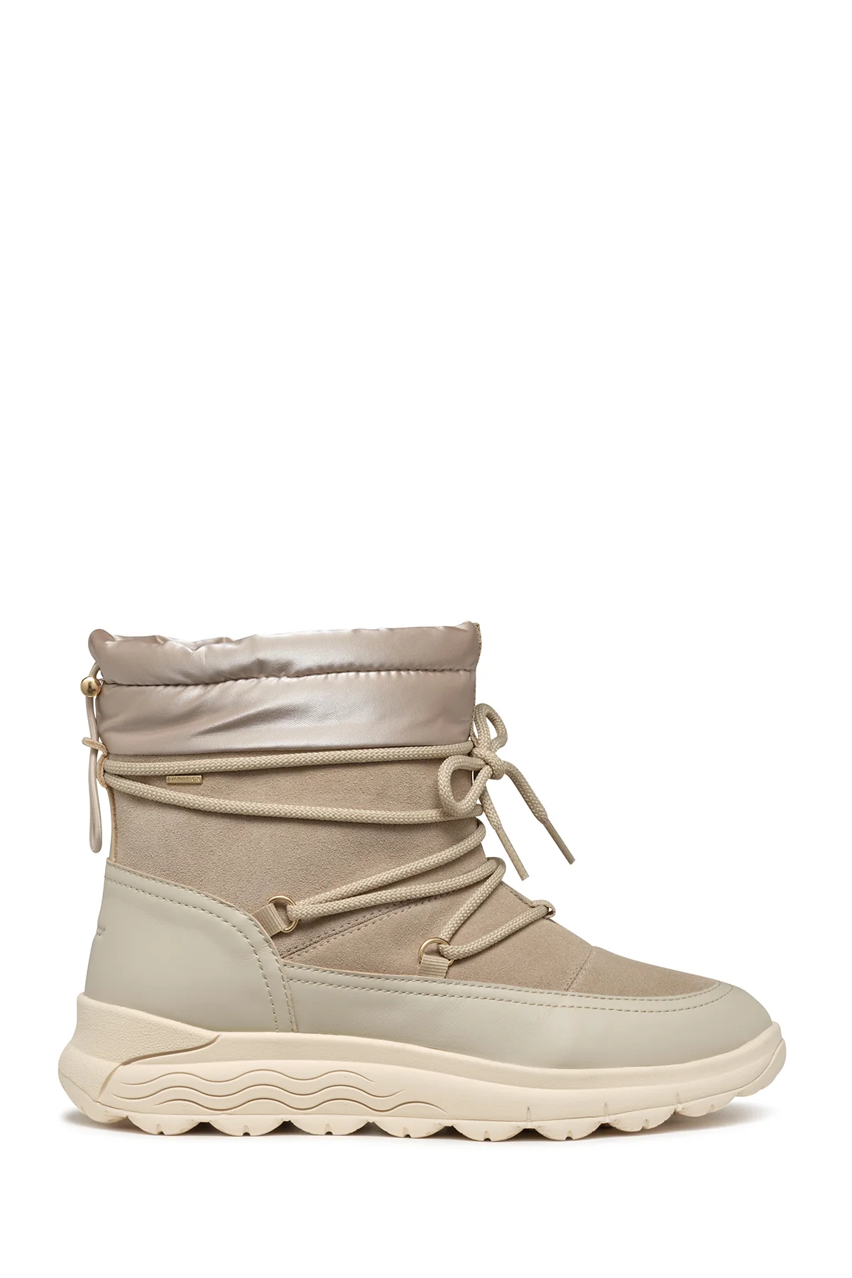 Geox Kadın Vizon Spherica 4x4 Abx Waterproof Deri Outdoor Bot