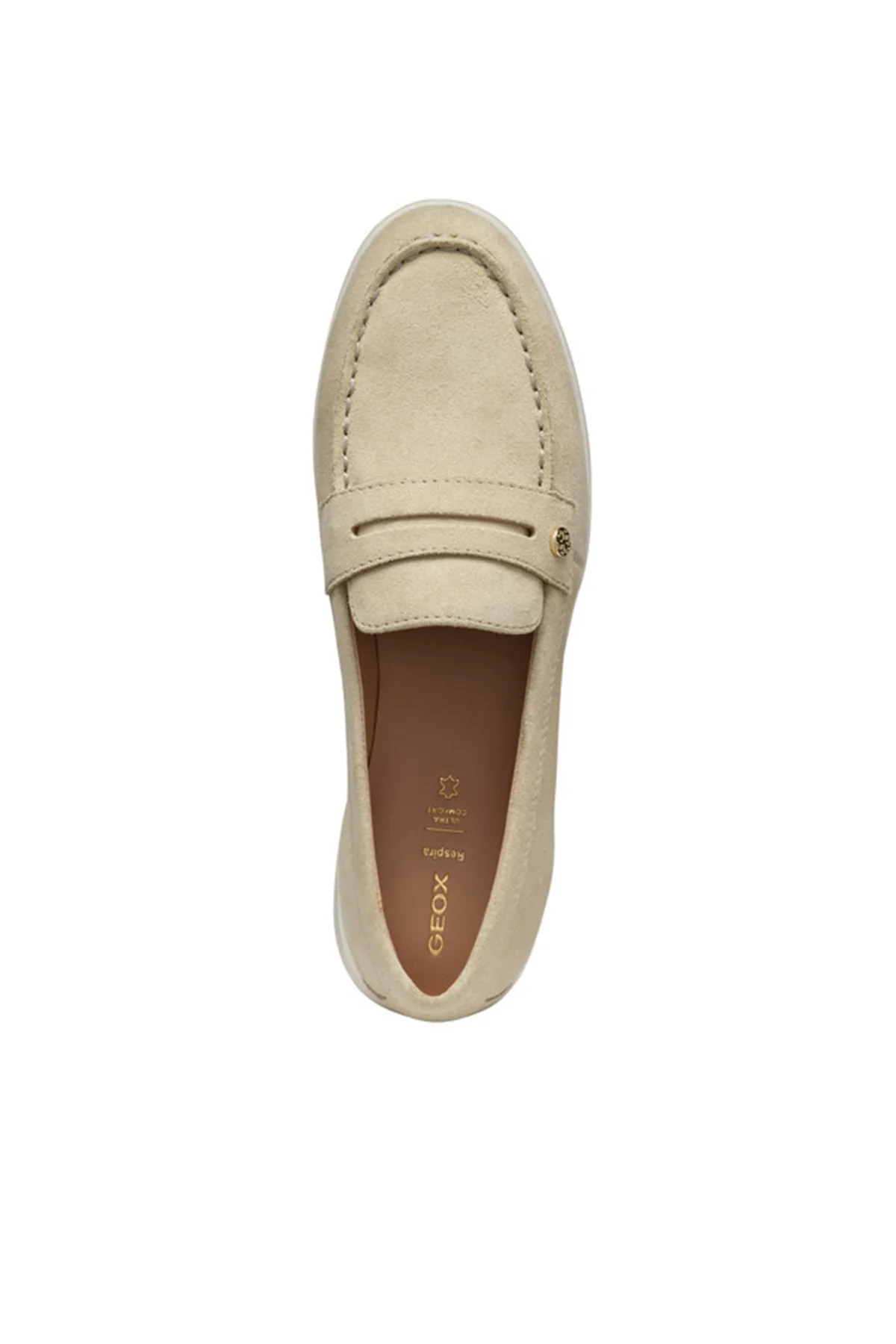 Geox Kadın Vizon Xand 3 Süet Deri Maskülen Loafer - Image 5