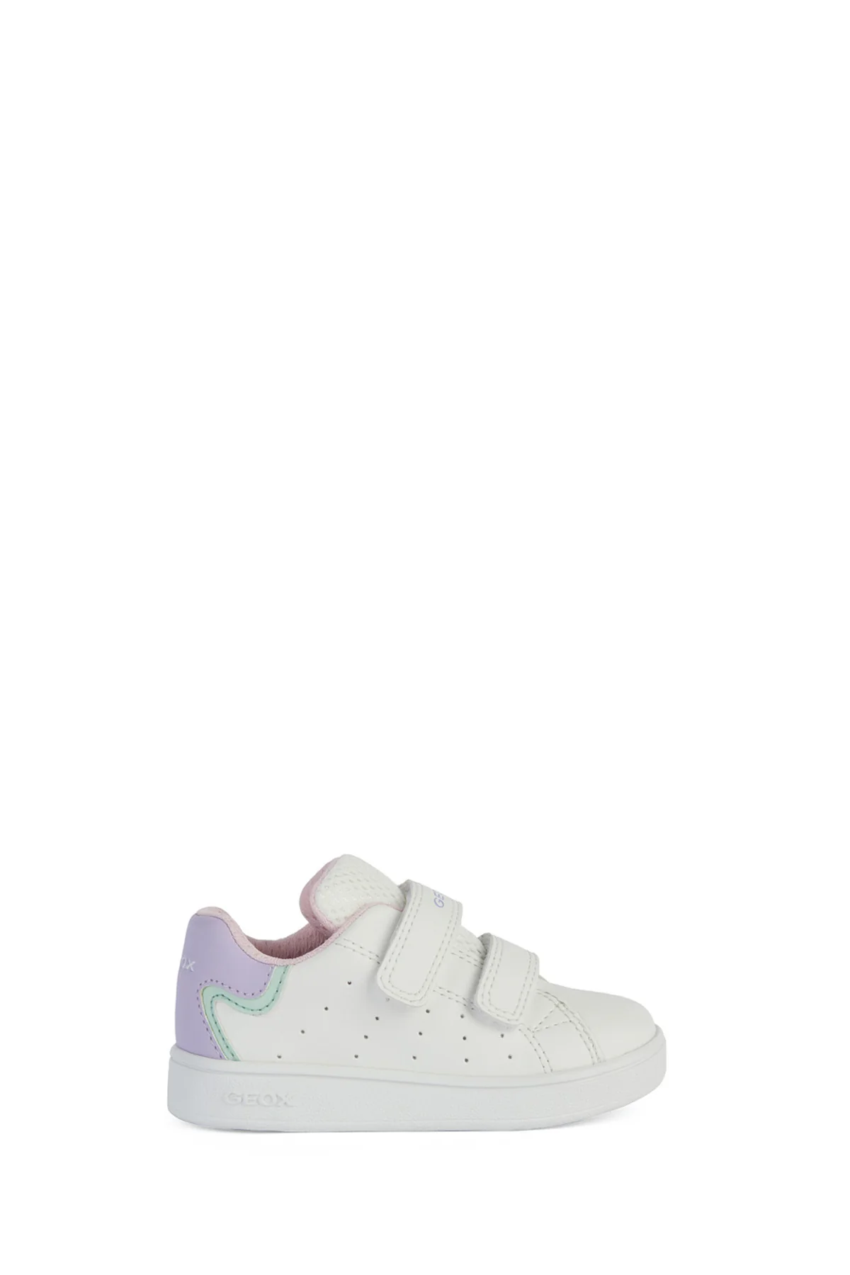 Geox Kız Bebek Beyaz Eclyper Bantlı Deri Sneaker
