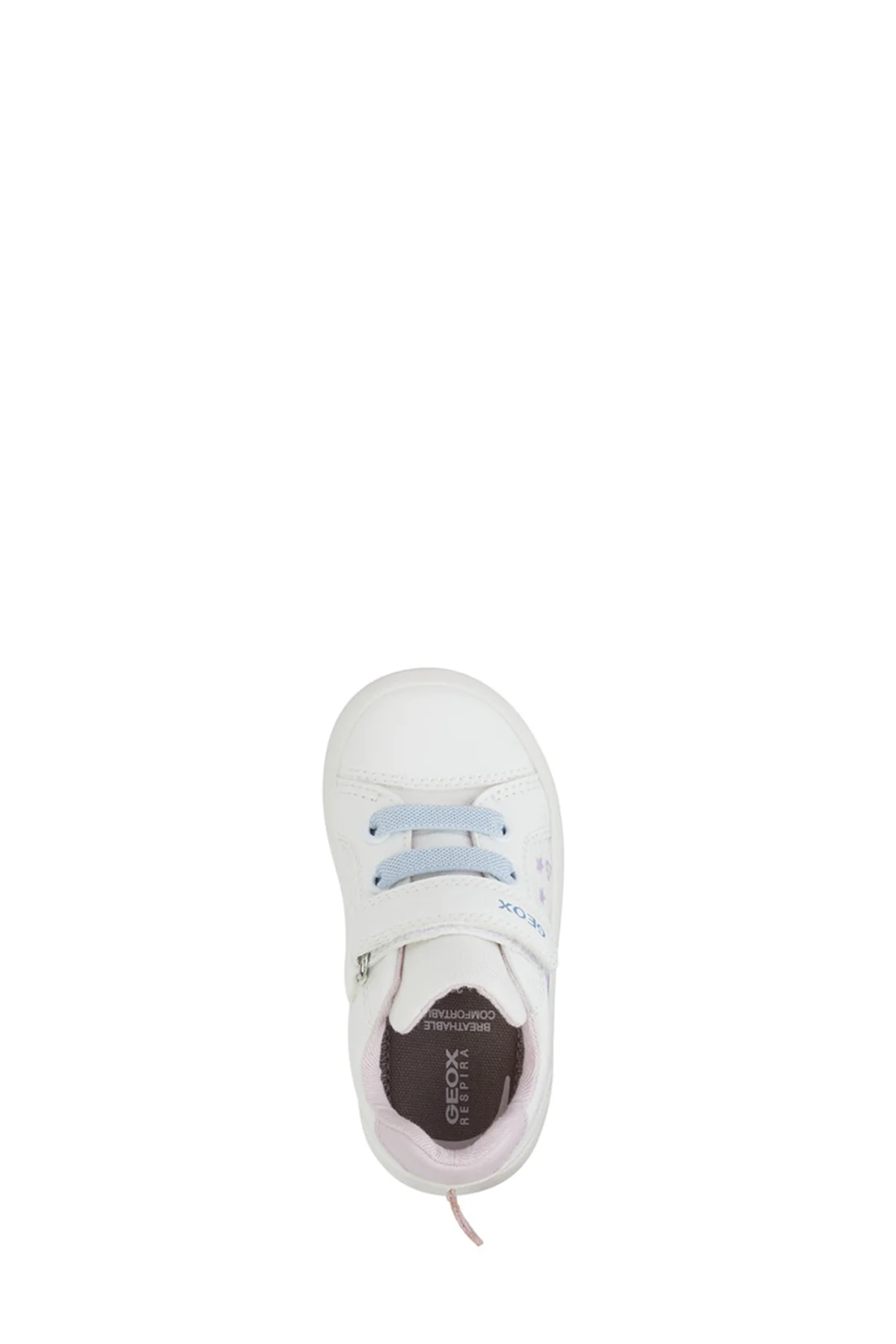 Geox Kız Bebek Beyaz Multy Bantlı Kumaş Sneaker - Image 5