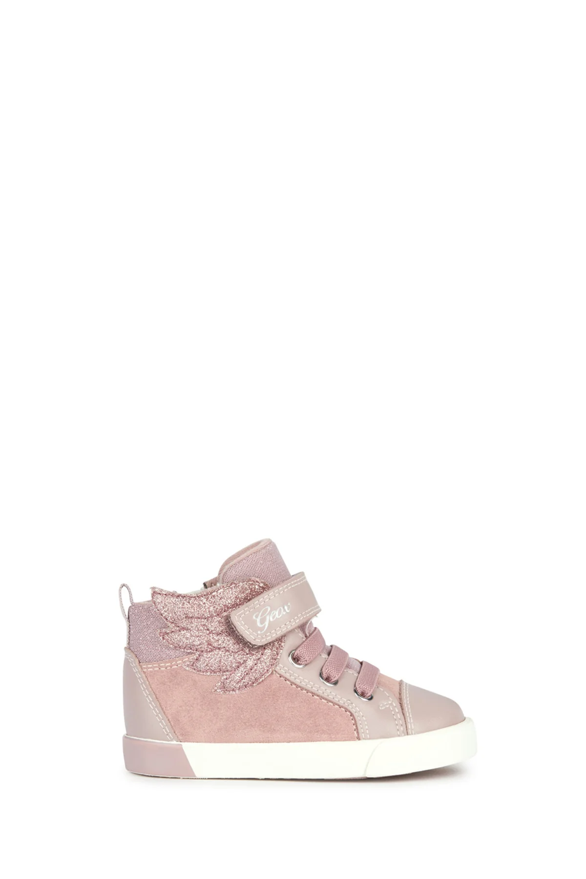 Geox Kız Bebek Pembe Kılwı Bantlı Süet Deri Sneaker