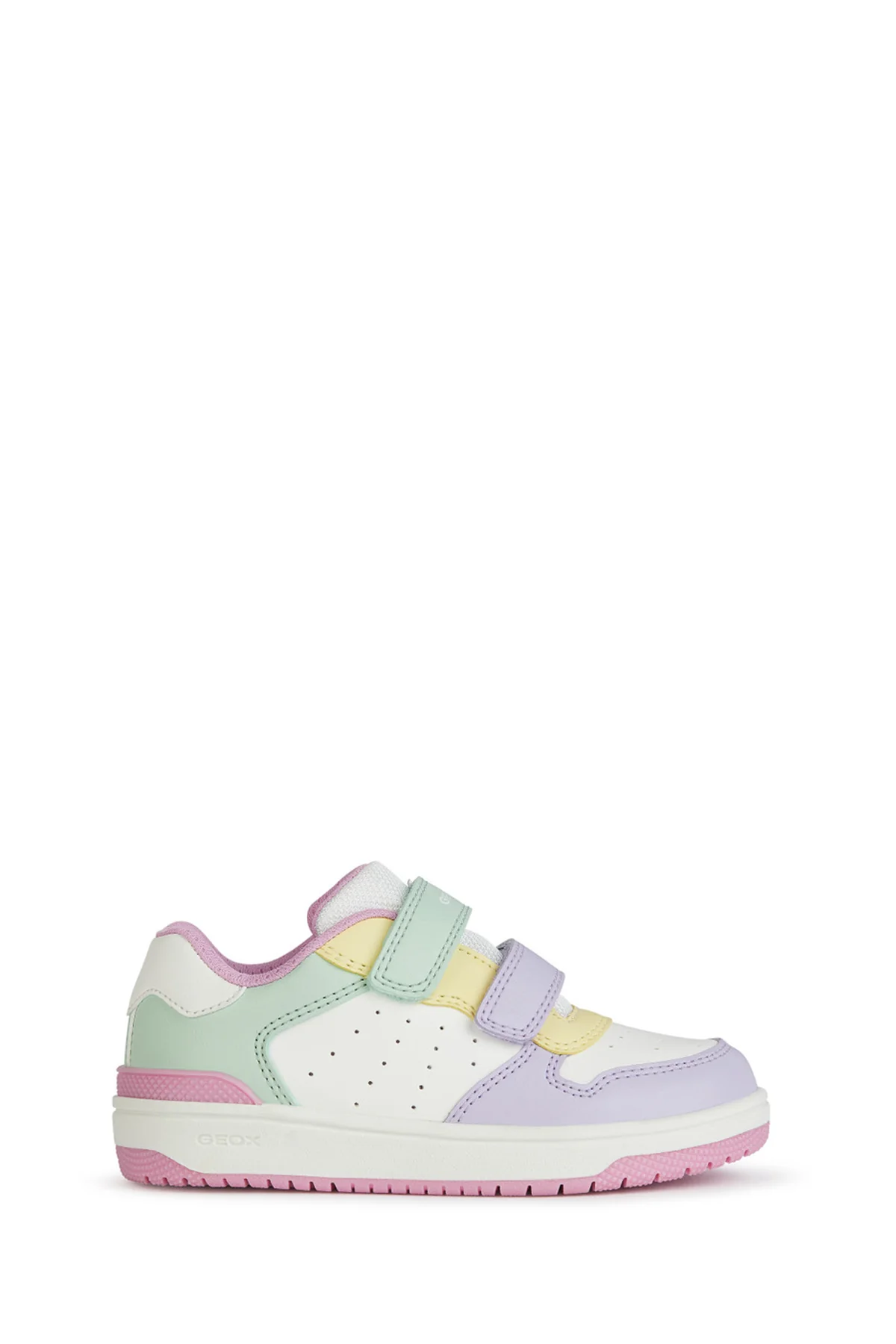 Geox Kız Çocuk Beyaz Washiba Bantlı Deri Sneaker