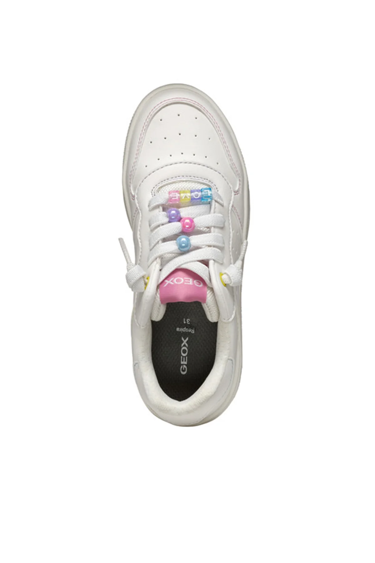 Geox Kız Çocuk Beyaz Washiba Girl Sneaker - Image 5