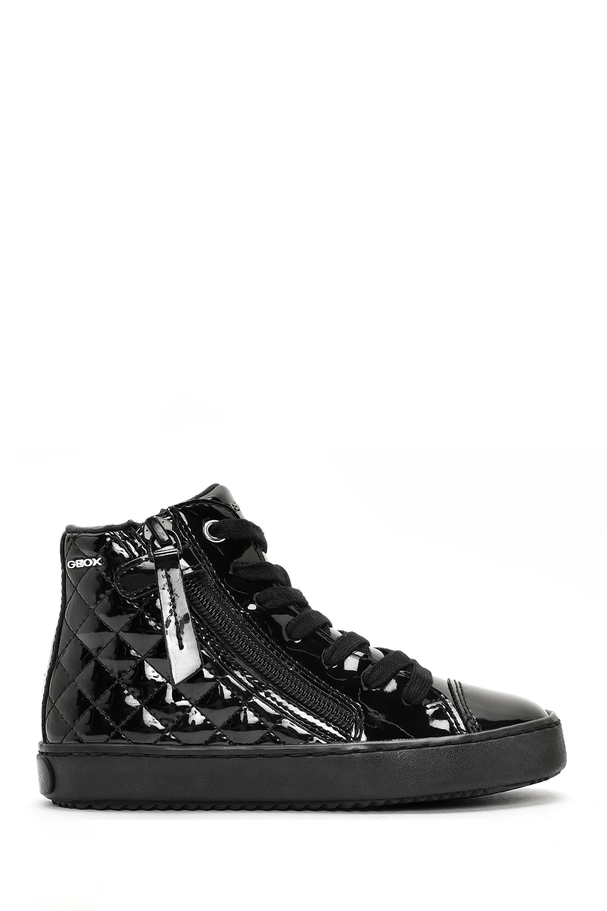 Geox Kız Çocuk Siyah Kalispera Fermuarlı Rugan Bilekli Sneaker