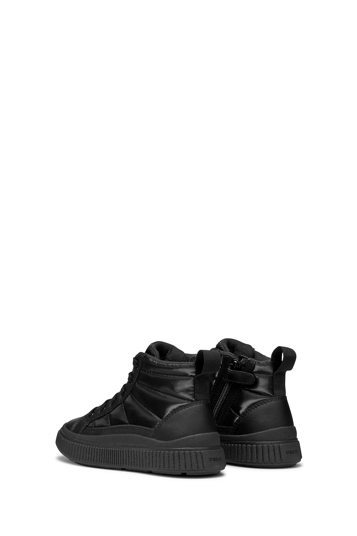 Geox Kız Çocuk Siyah Laquinny Bağcıklı Kumaş Bilekli Sneaker - Image 4