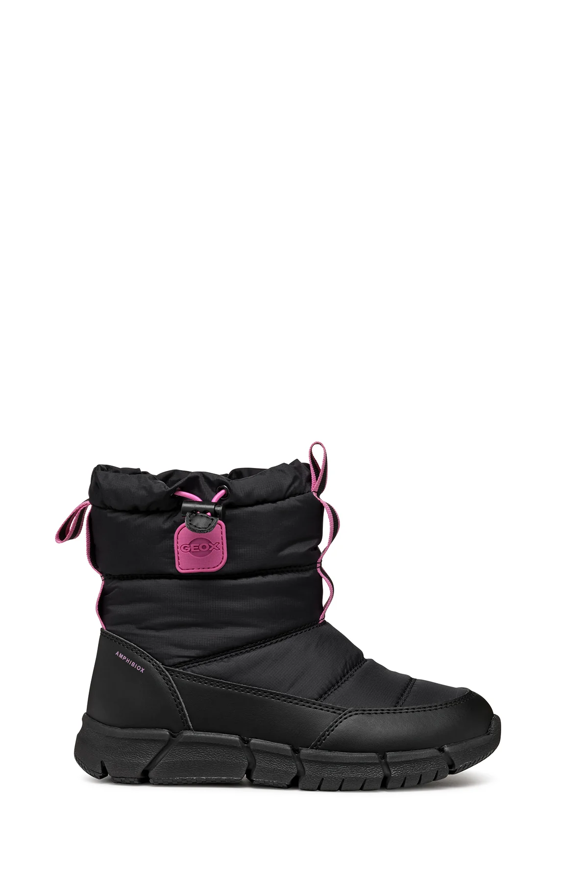 Geox Kız Çocuk Siyah Mongolia Waterproof Kumaş Bot