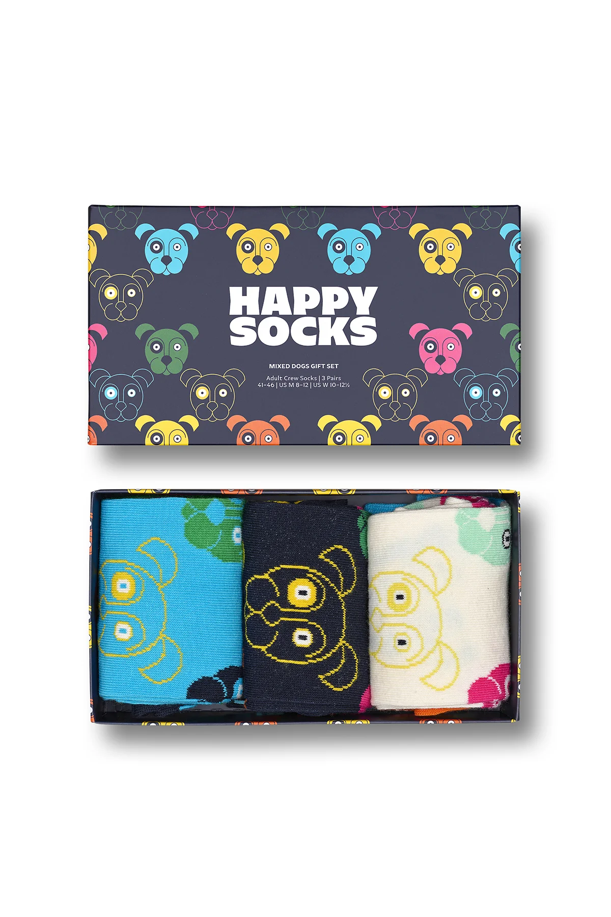 Happy Socks Erkek Çok Renkli Desenli Pamuklu 3’lü Çorap Seti - Image 6