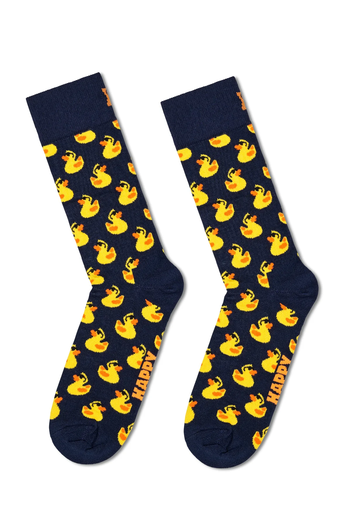 Happy Socks Erkek Lacivert Ördek Desenli Pamuklu Çorap