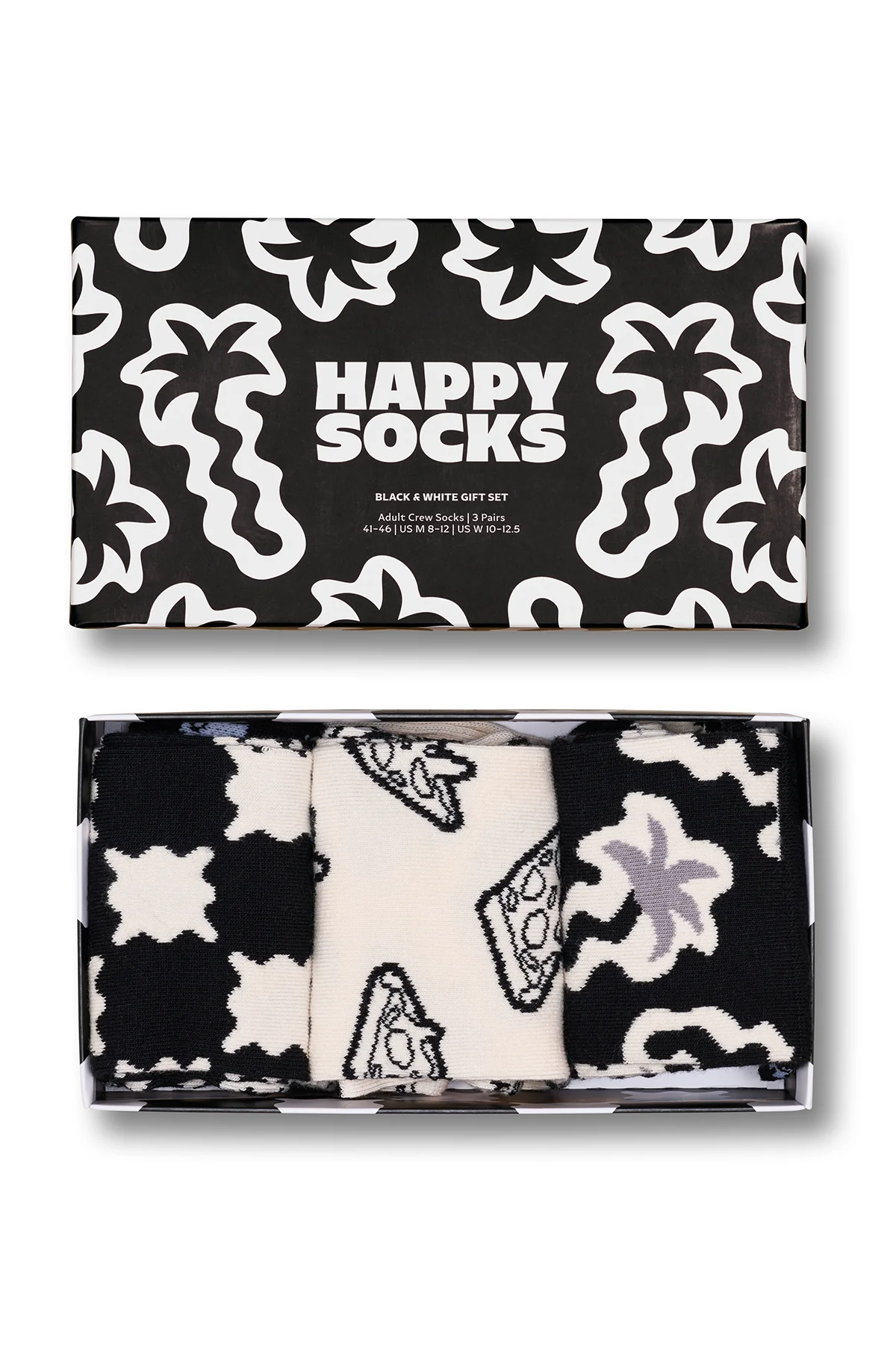 Happy Socks Erkek Siyah Desenli 3’lü Pamuklu Çorap Seti - Image 6
