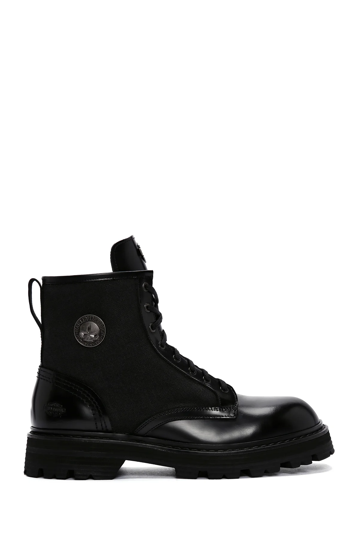 Harley Davidson Erkek Siyah Jesus Exc Bağcıklı Deri Postal Bot