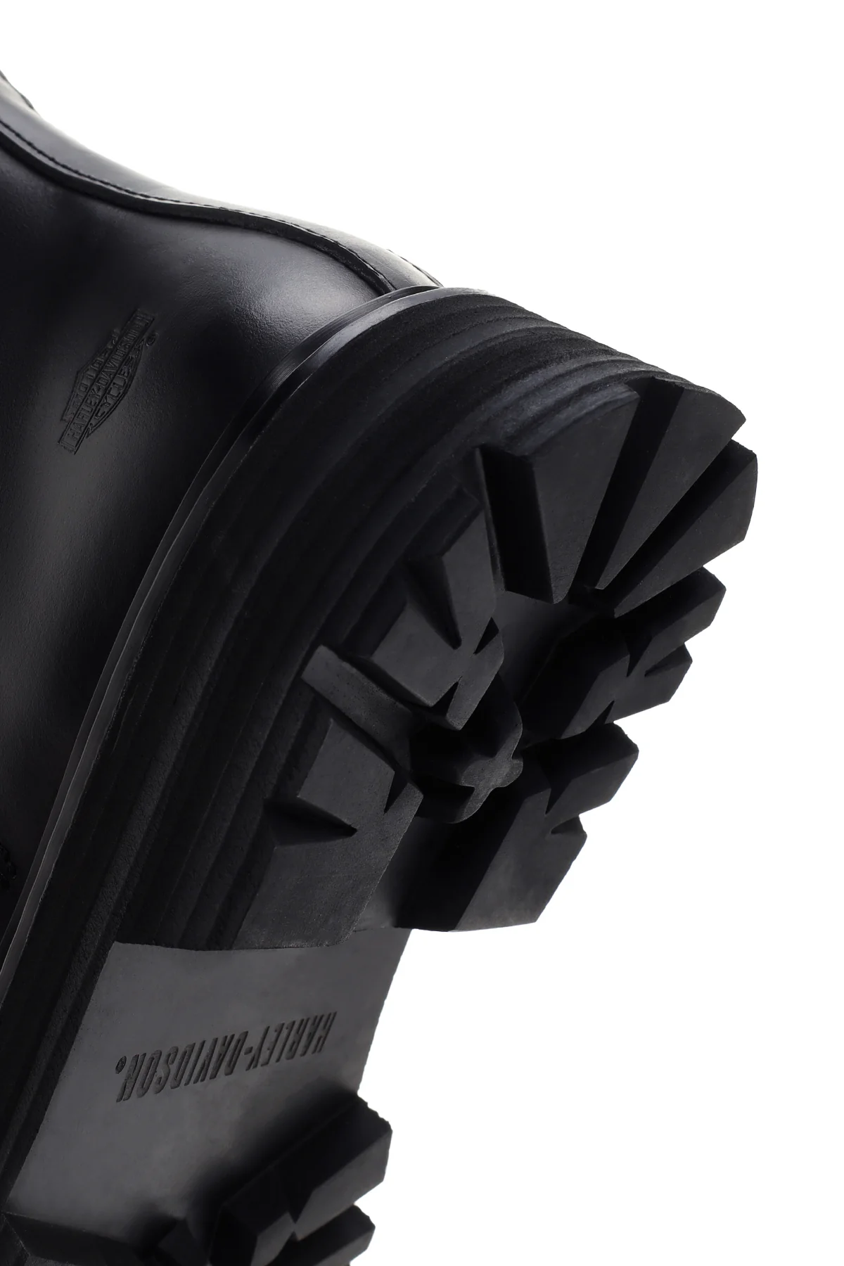 Harley Davidson Erkek Siyah Kalın Tabanlı Fermuarlı Bot - Image 8