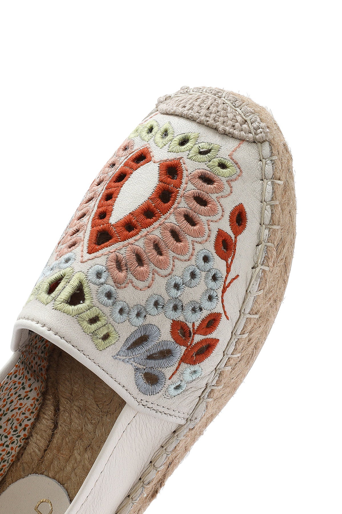Kadın Bej Desenli Espadril - Image 9