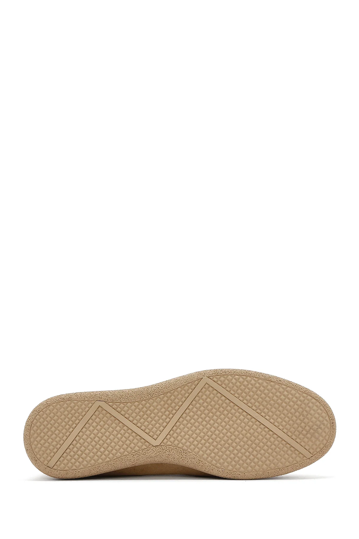 Kadın Bej Süet Deri Konfor Loafer - Image 5