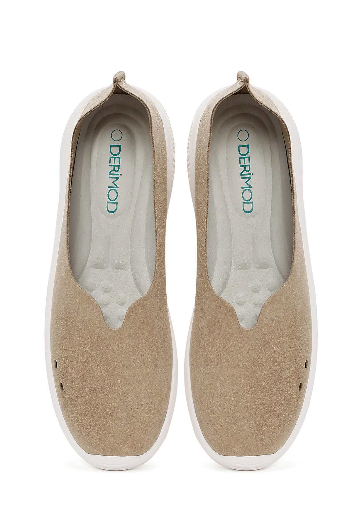 Kadın Bej Süet Espadril - Image 7