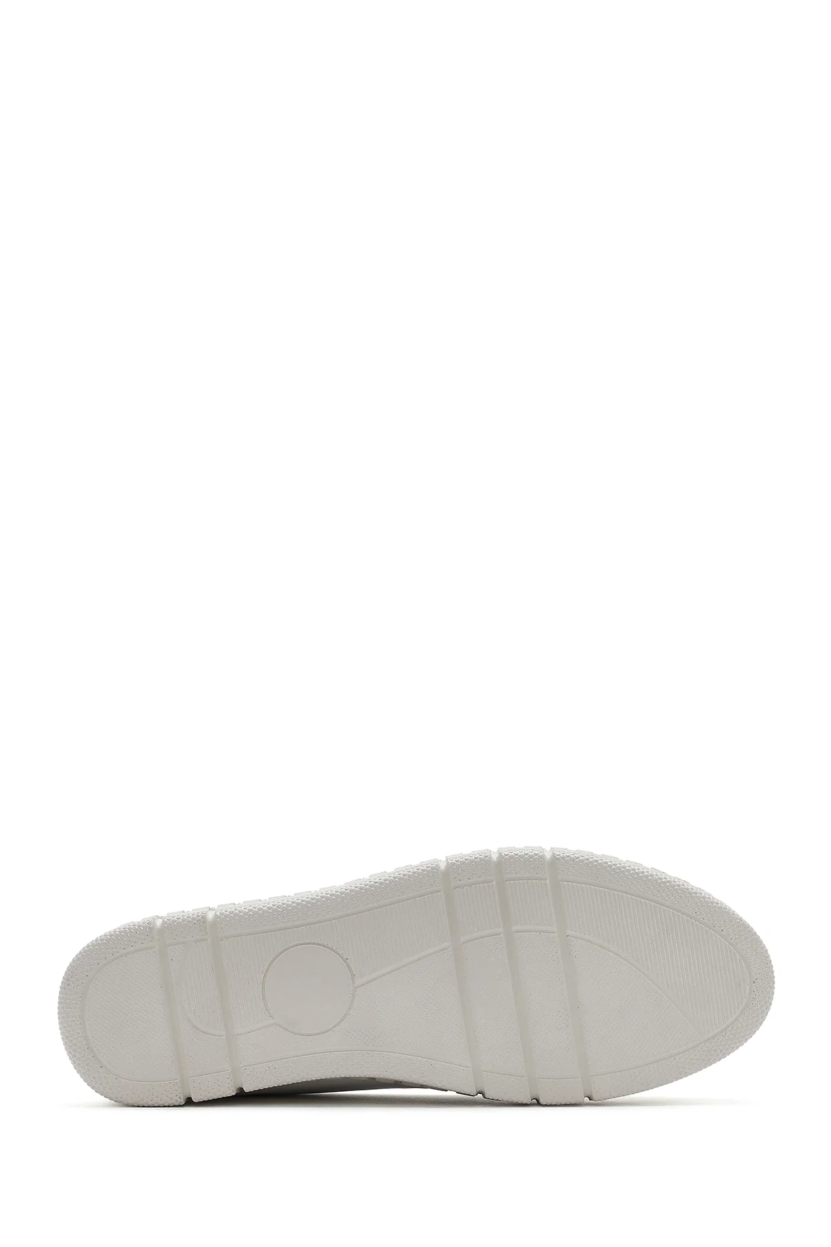 Kadın Beyaz Deri Comfort Loafer - Image 4