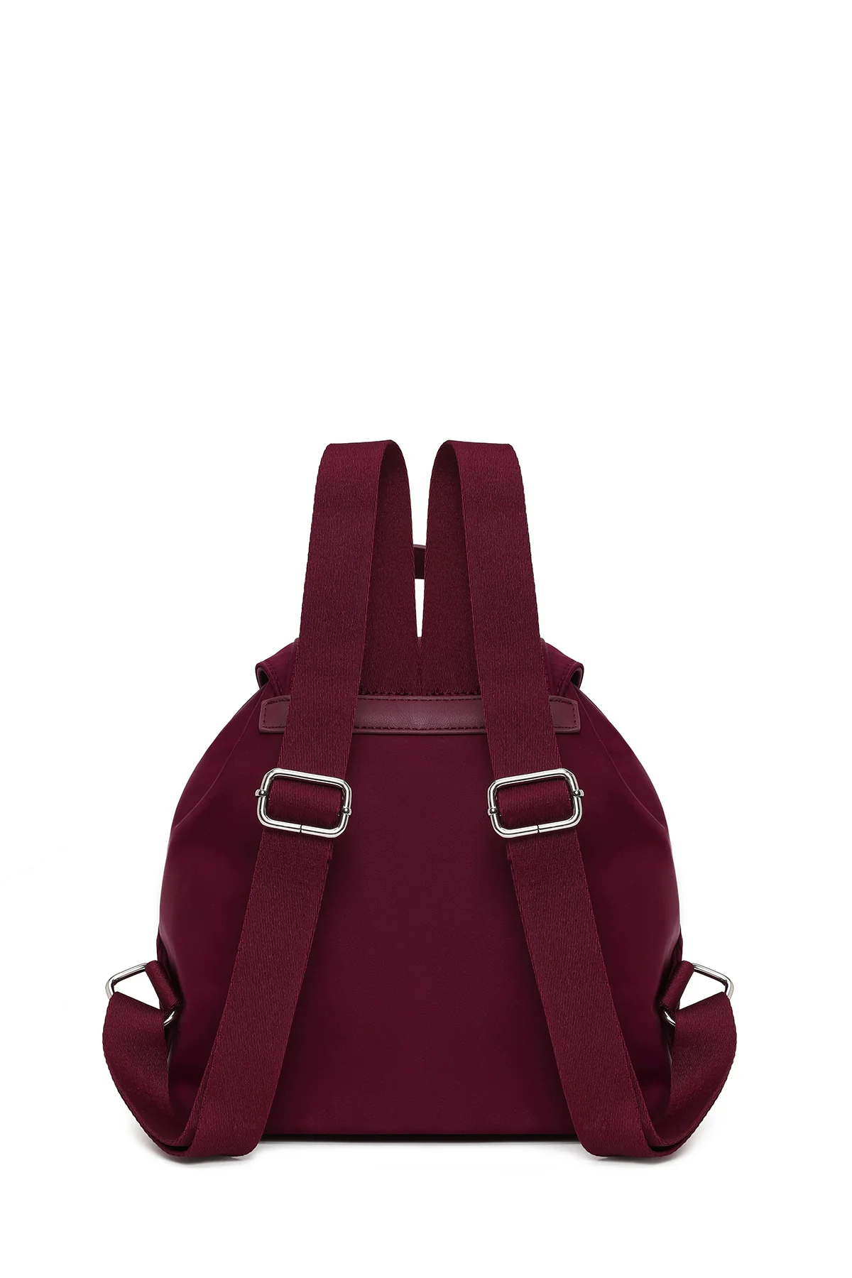 Kadın Bordo Kumaş Sırt Çantası - Image 3