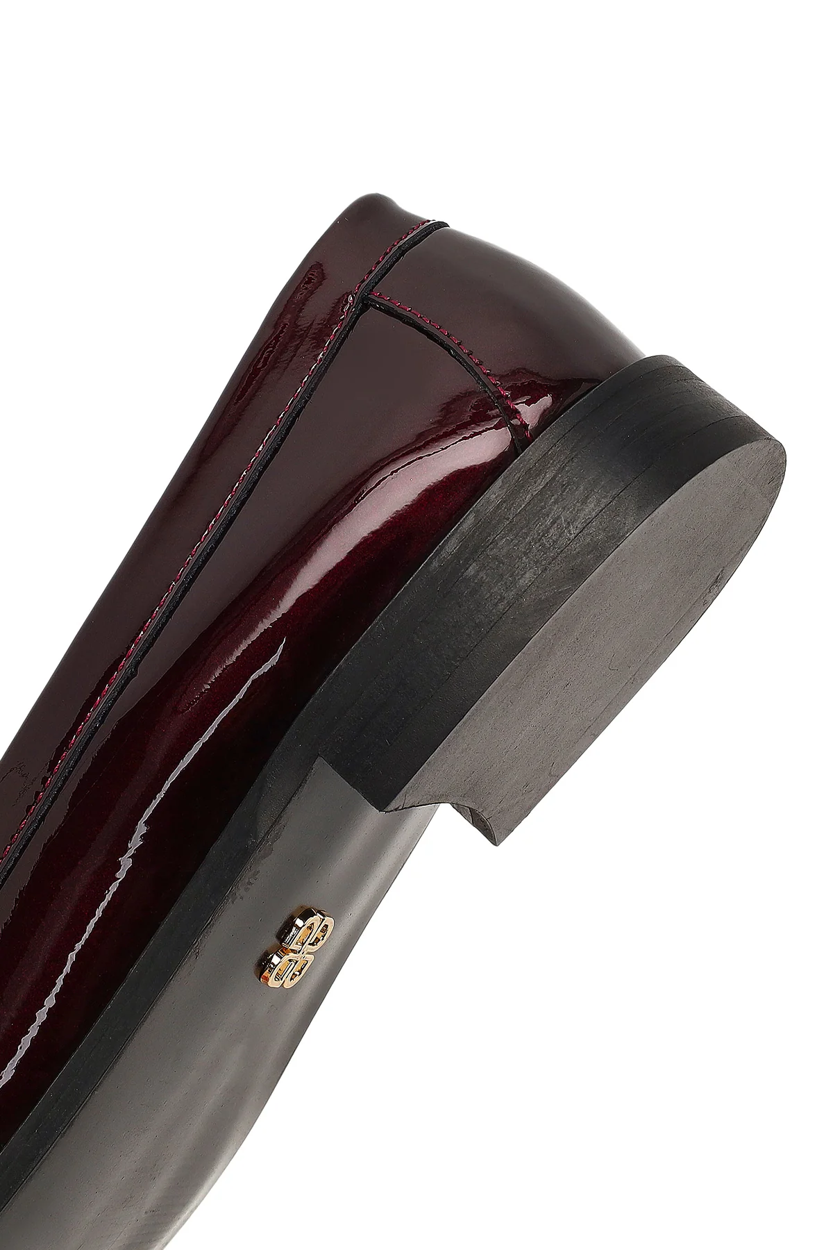 Kadın Bordo Rugan Deri Loafer - Image 8