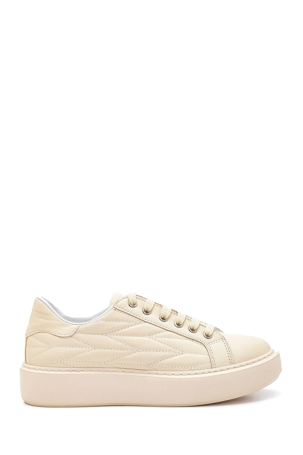 Kadın Deri Desenli Sneaker
