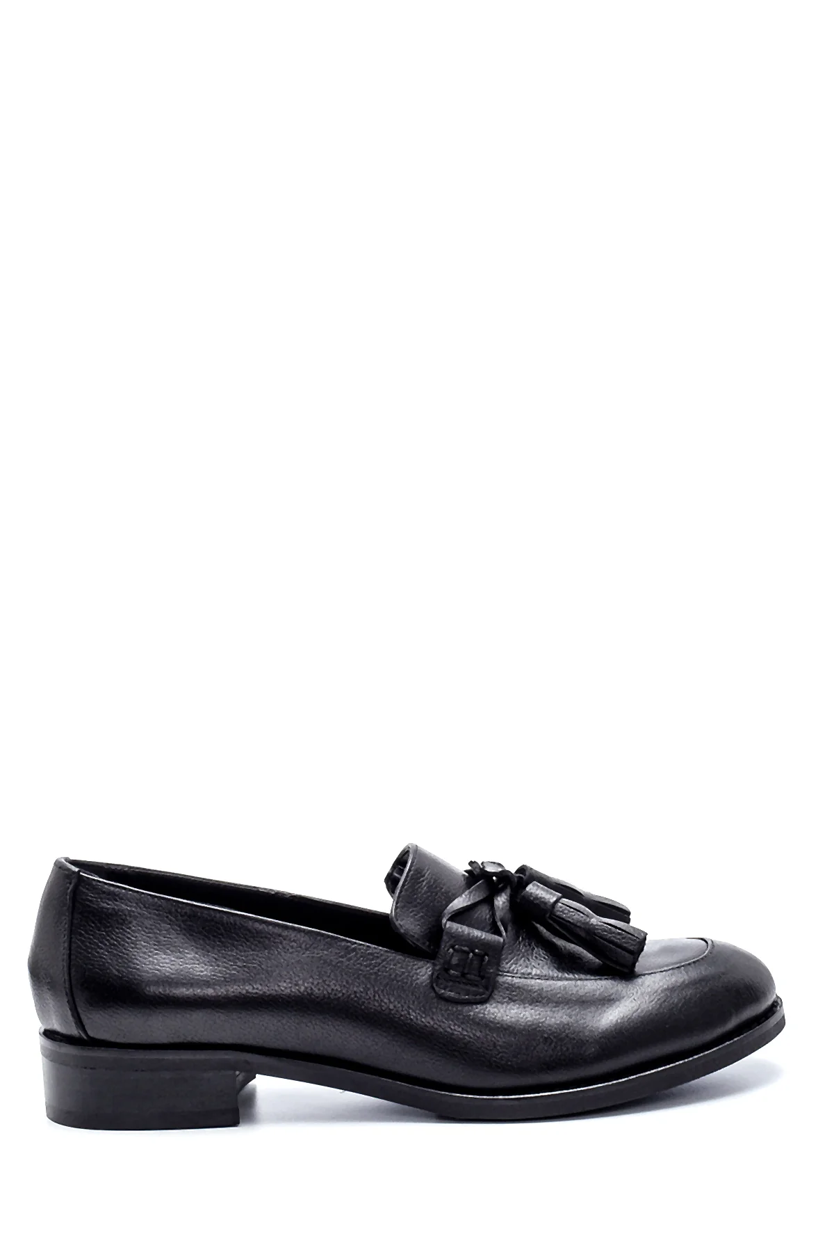 Kadın Deri Püskül Detaylı Loafer