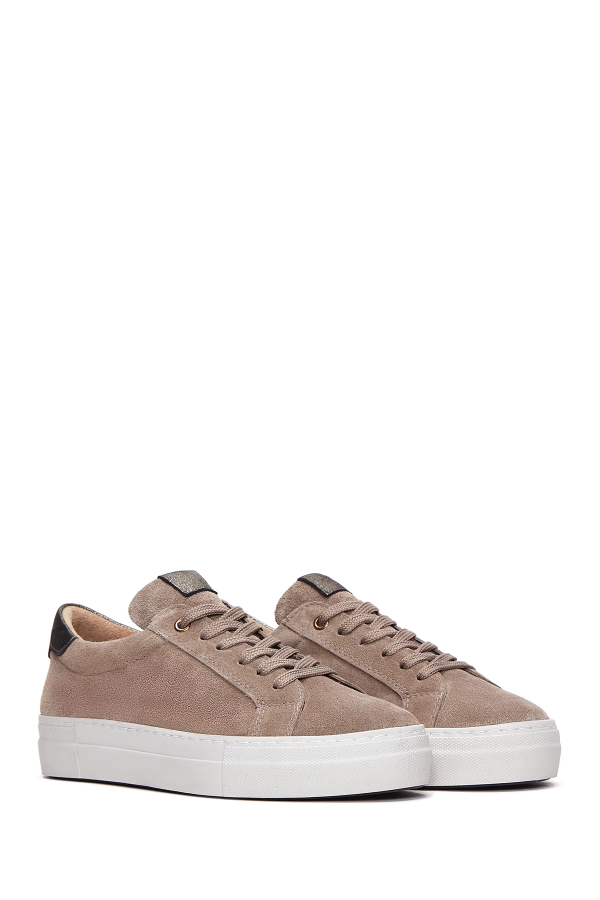 Kadın Deri Süet Sneaker - Image 3