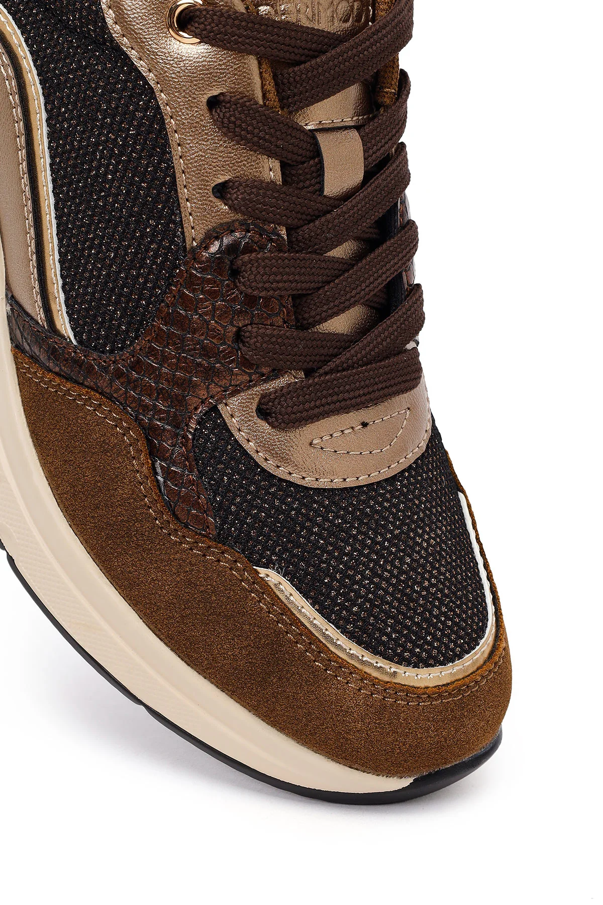 Kadın Kahverengi Kalın Tabanlı Sneaker - Image 9