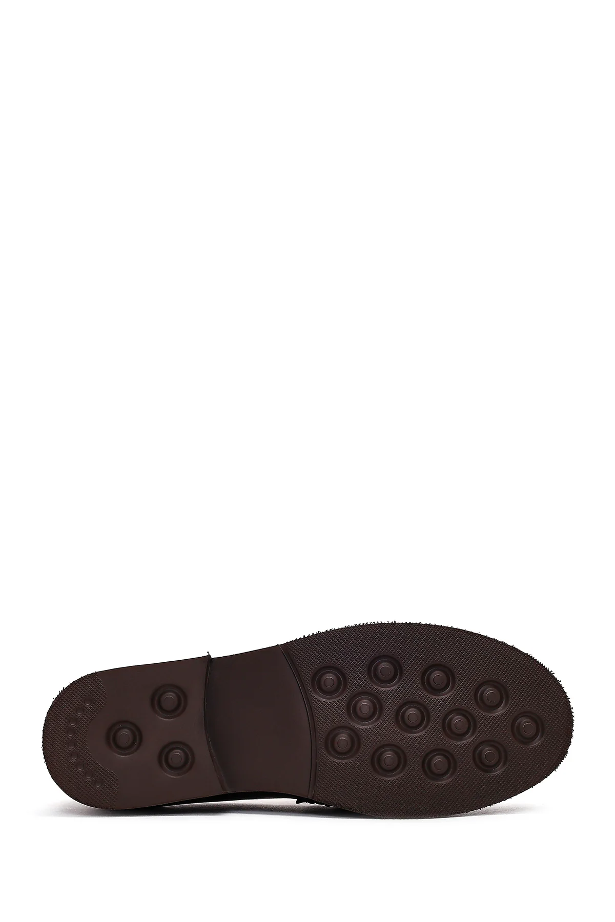 Kadın Kahverengi Tokalı Deri Loafer - Image 5
