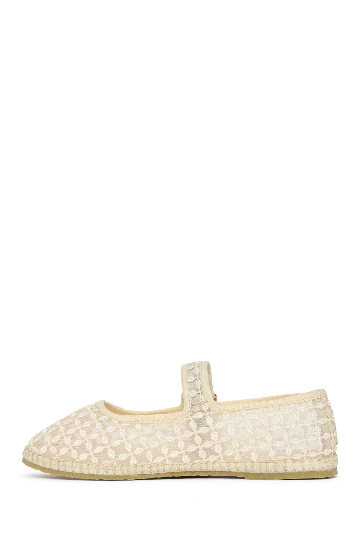 Kadın Krem Tokalı Espadril - Image 3