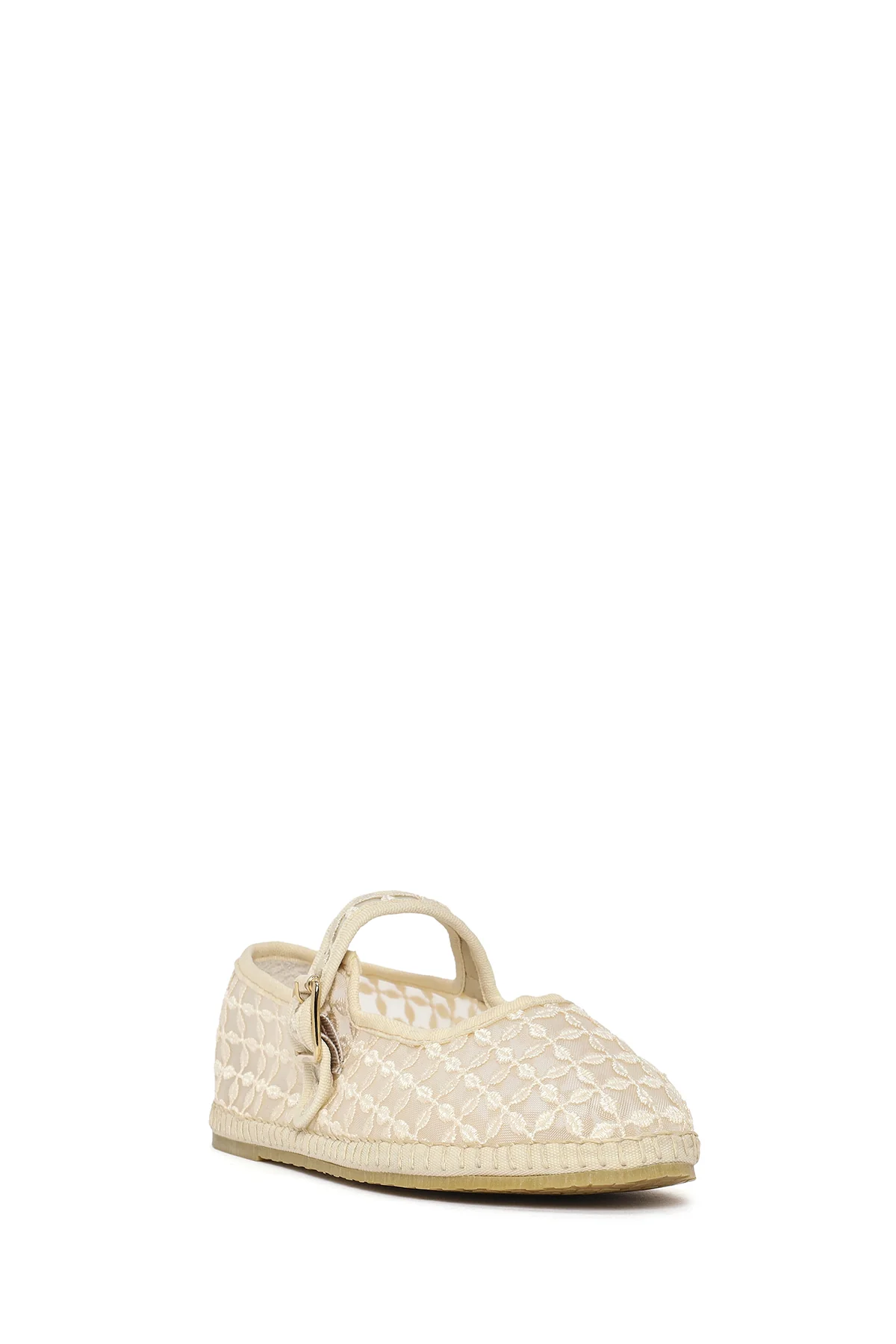 Kadın Krem Tokalı Espadril - Image 6