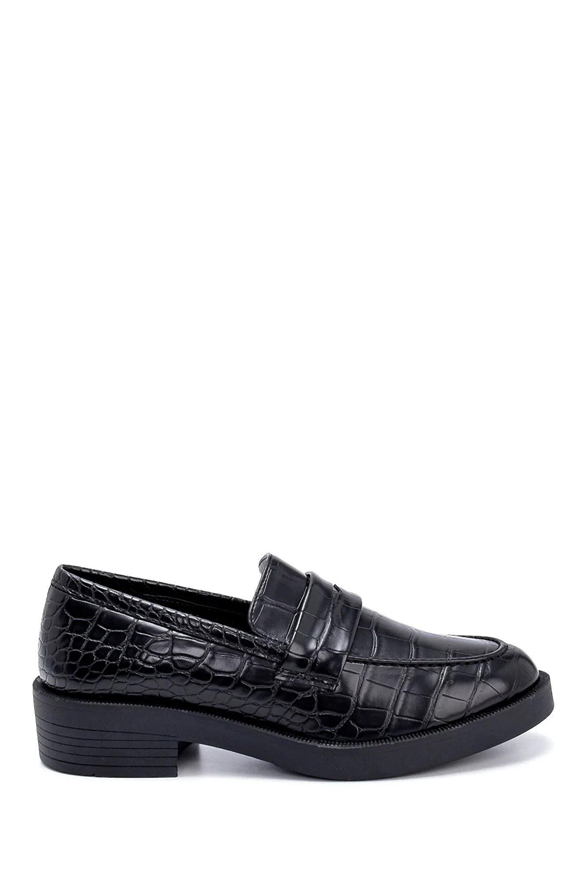 Kadın Kroko Desenli Loafer