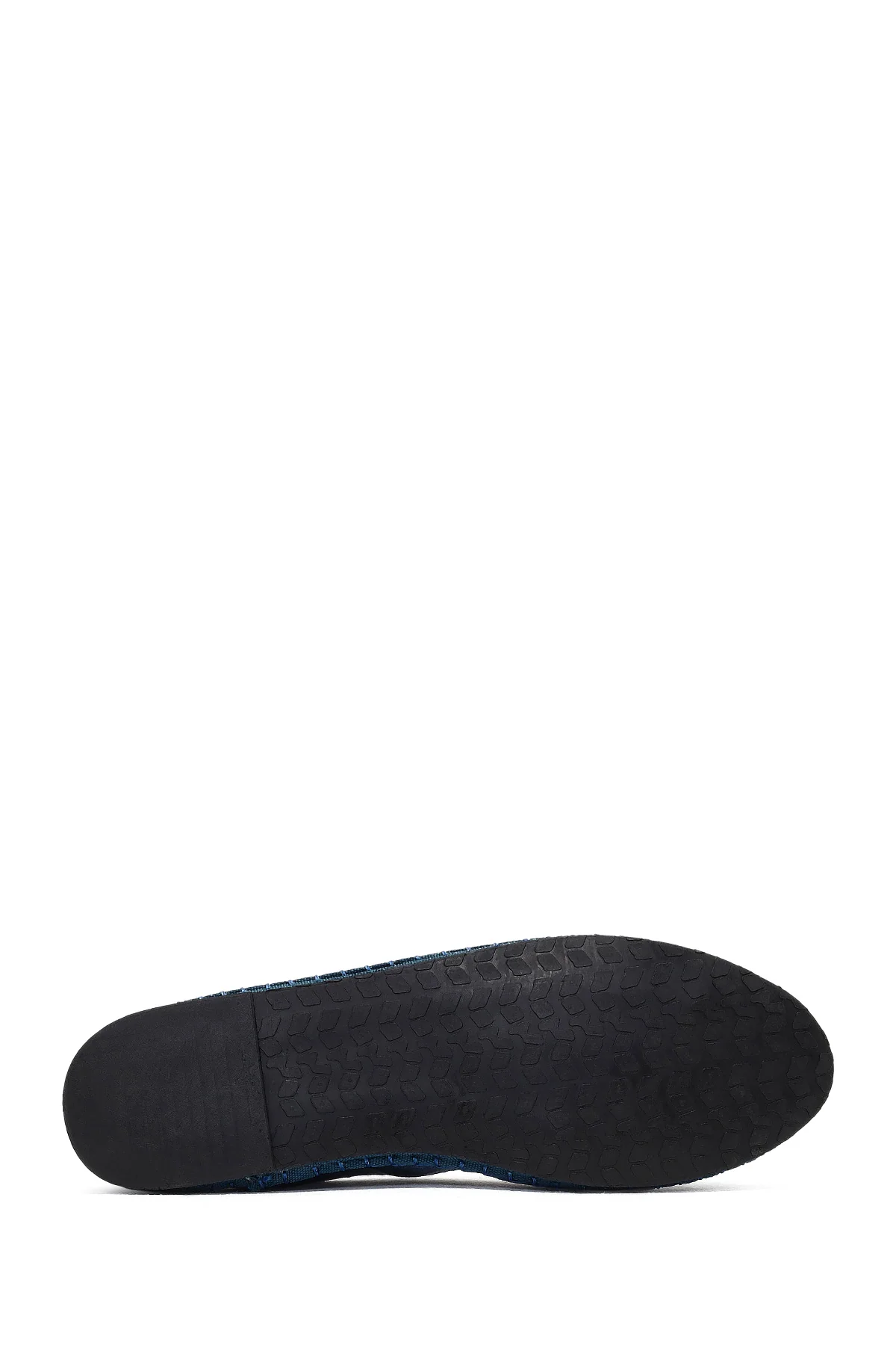 Kadın Mavi Kumaş Loafer - Image 5