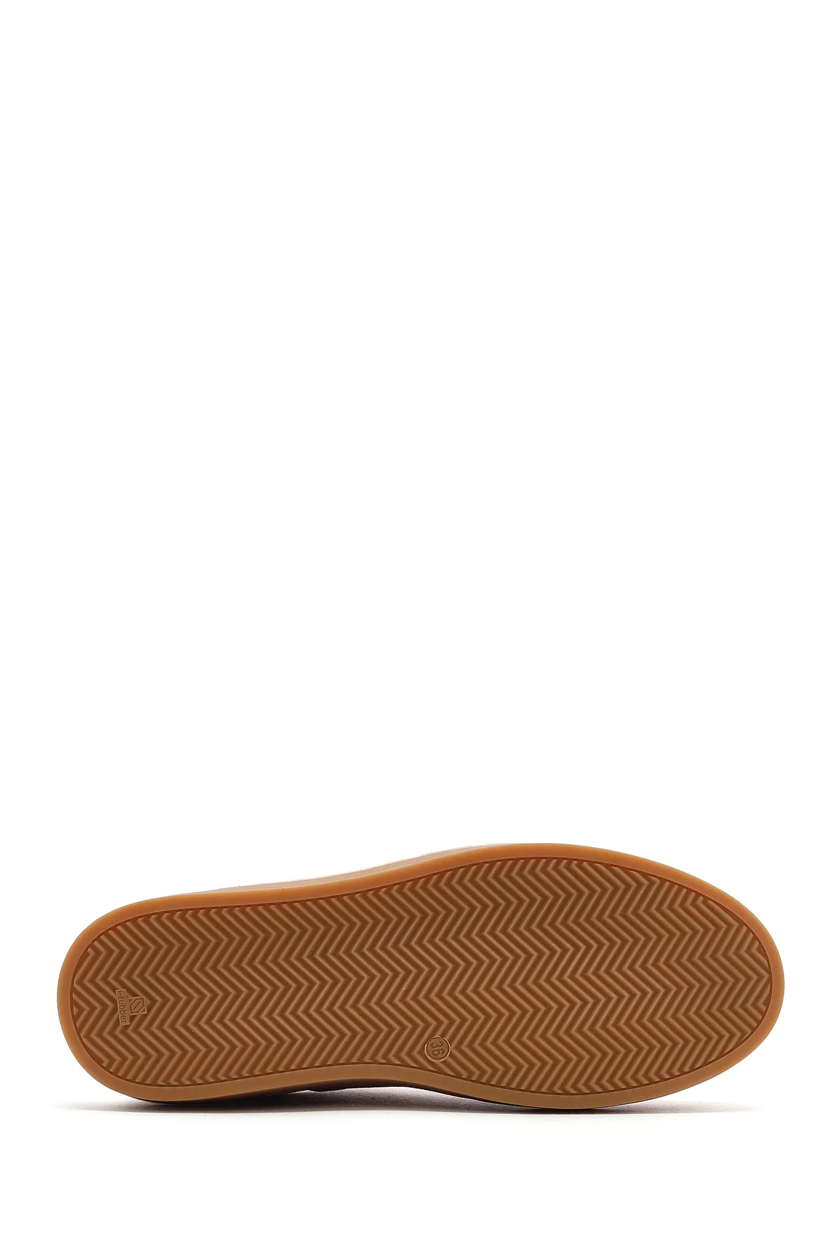 Kadın Pembe Bağcıklı Süet Deri Sneaker - Image 5