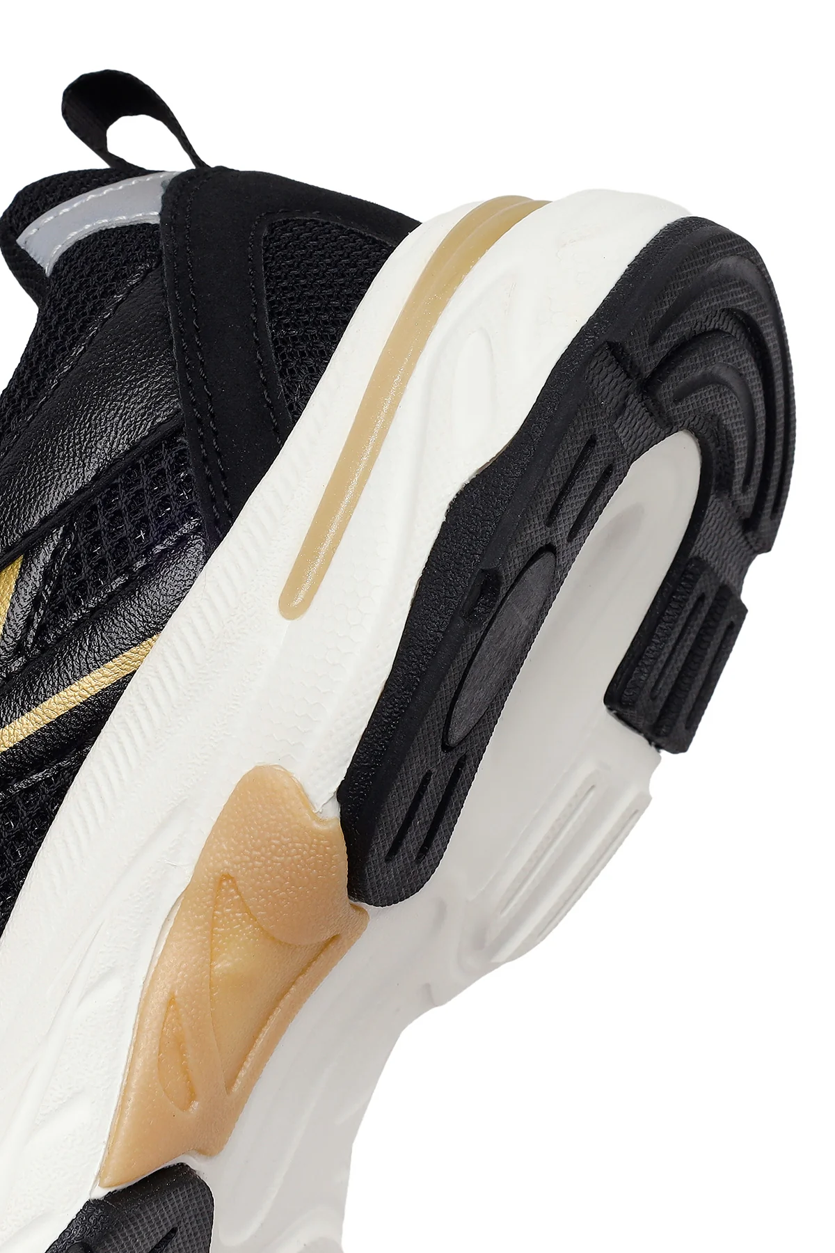 Kadın Siyah Bağcıklı Kalın Tabanlı Sneaker - Image 8