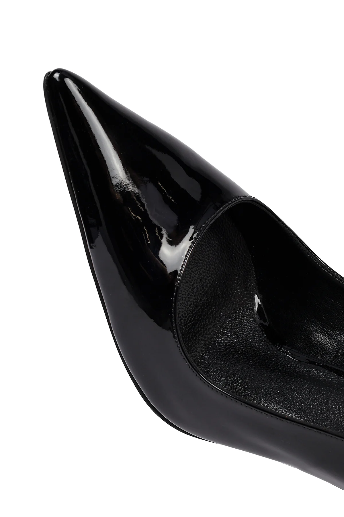 Kadın Siyah Bilekten Tokalı İnce Topuklu Rugan Deri Stiletto - Image 11