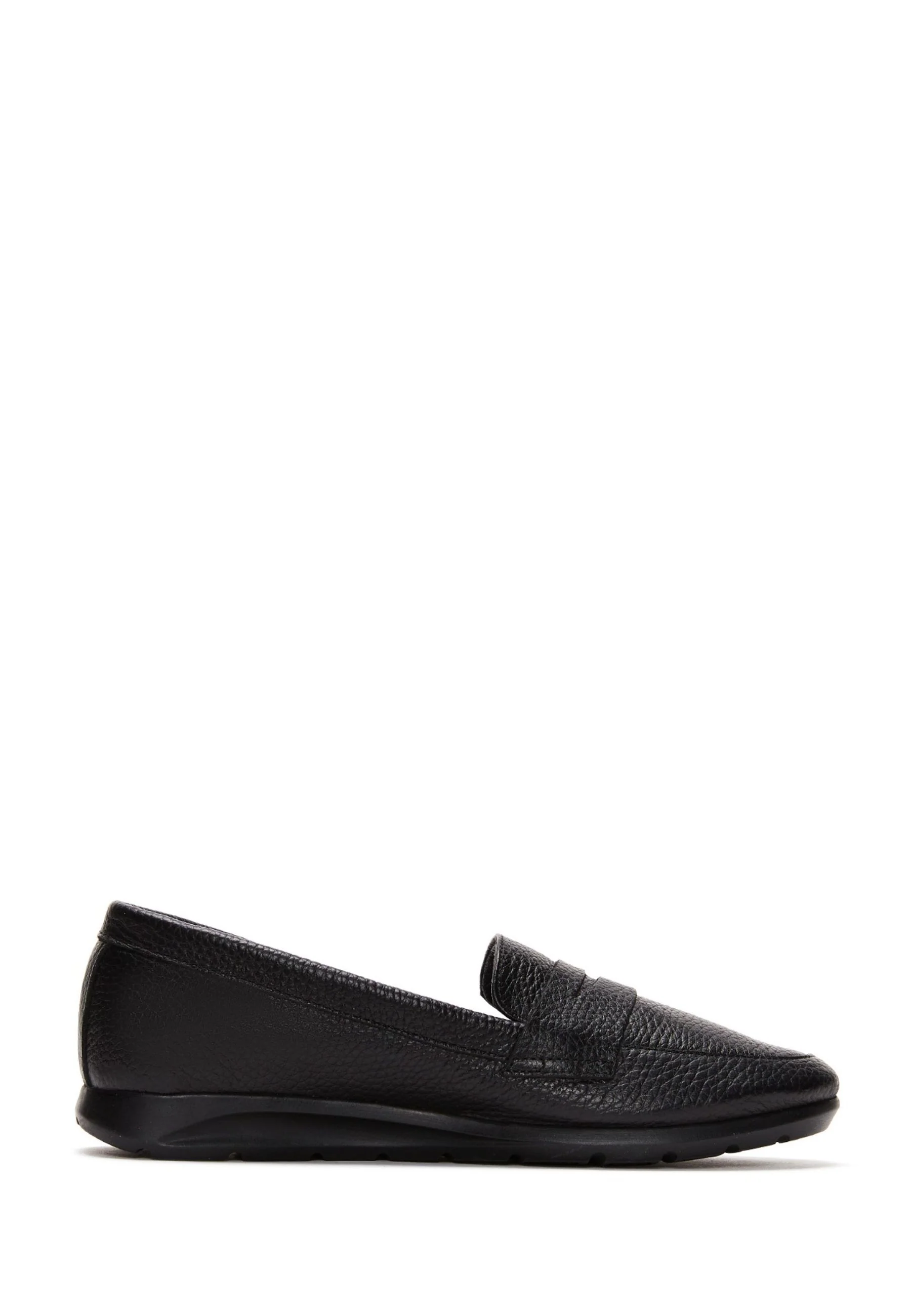 Kadın Siyah Deri Konfor Loafer
